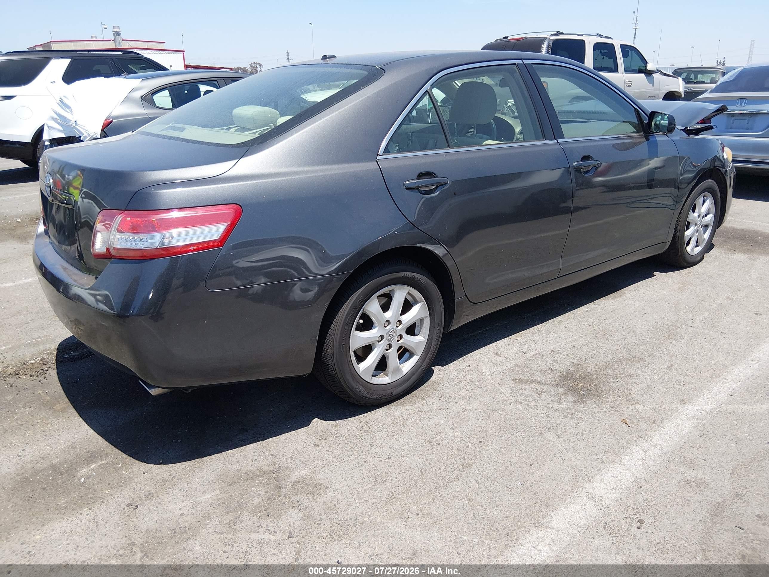 2011 Toyota Camry Le V6 Gray vin: 4T1BK3EK6BU622057
