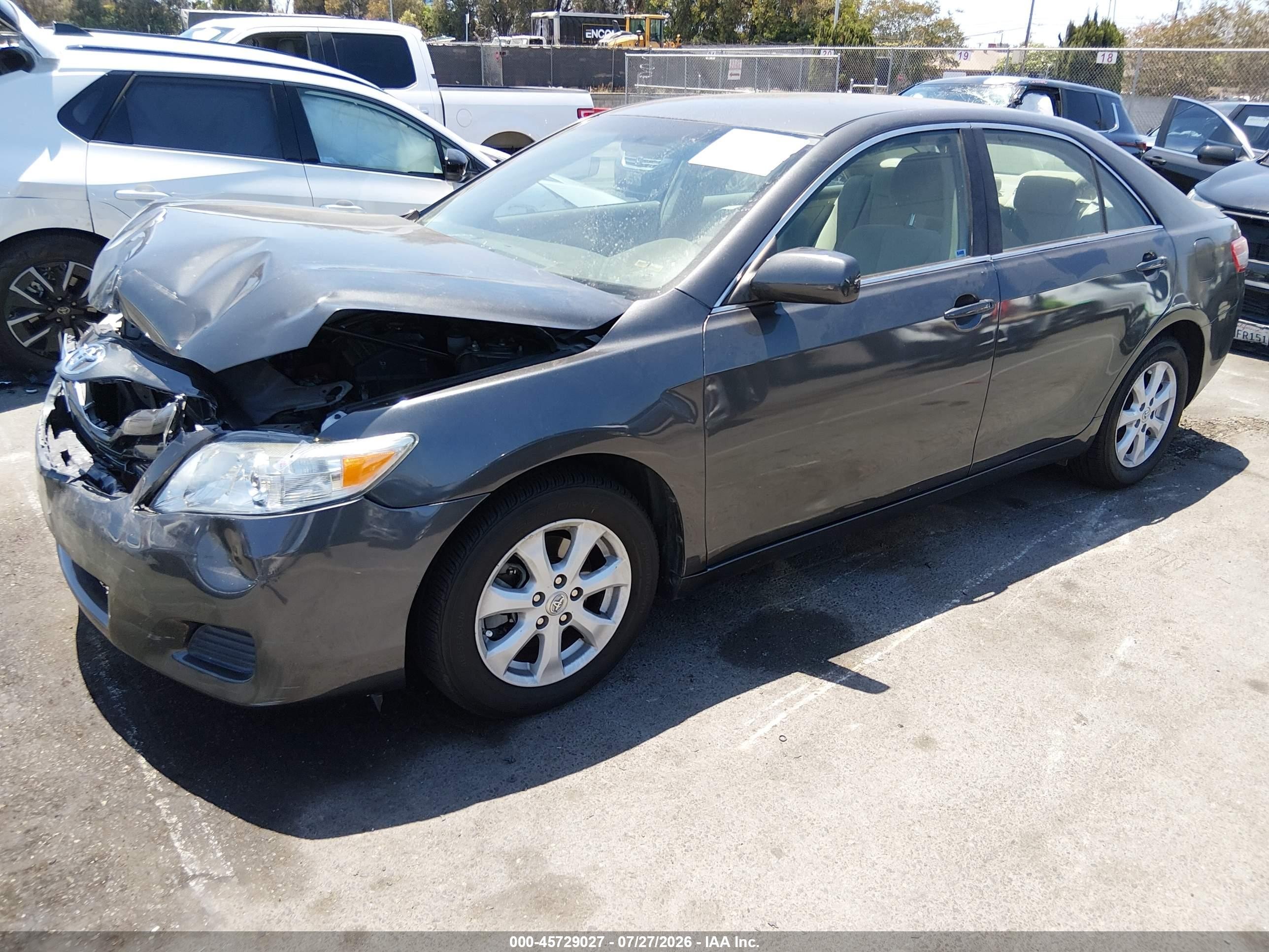 2011 Toyota Camry Le V6 Gray vin: 4T1BK3EK6BU622057