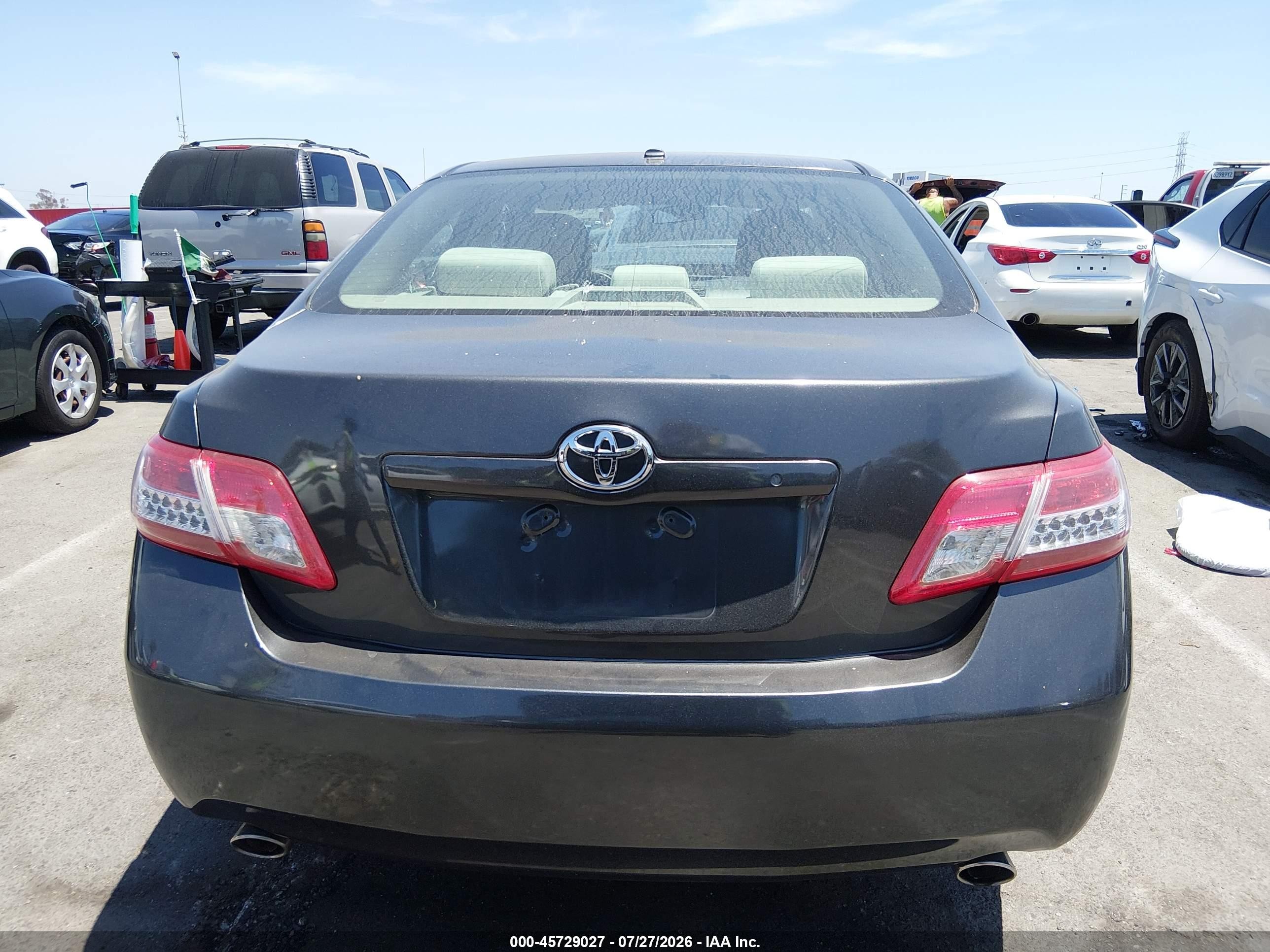 2011 Toyota Camry Le V6 Gray vin: 4T1BK3EK6BU622057