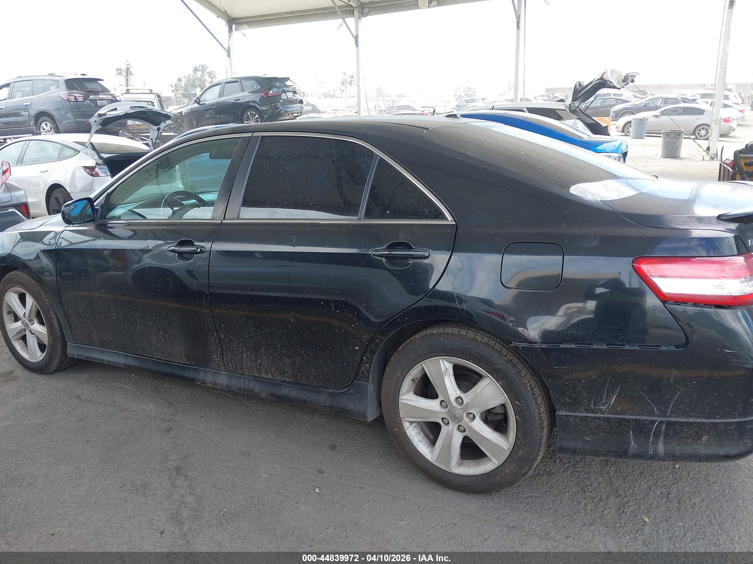 2011 Toyota Camry Se V6 Black vin: 4T1BK3EK6BU623886