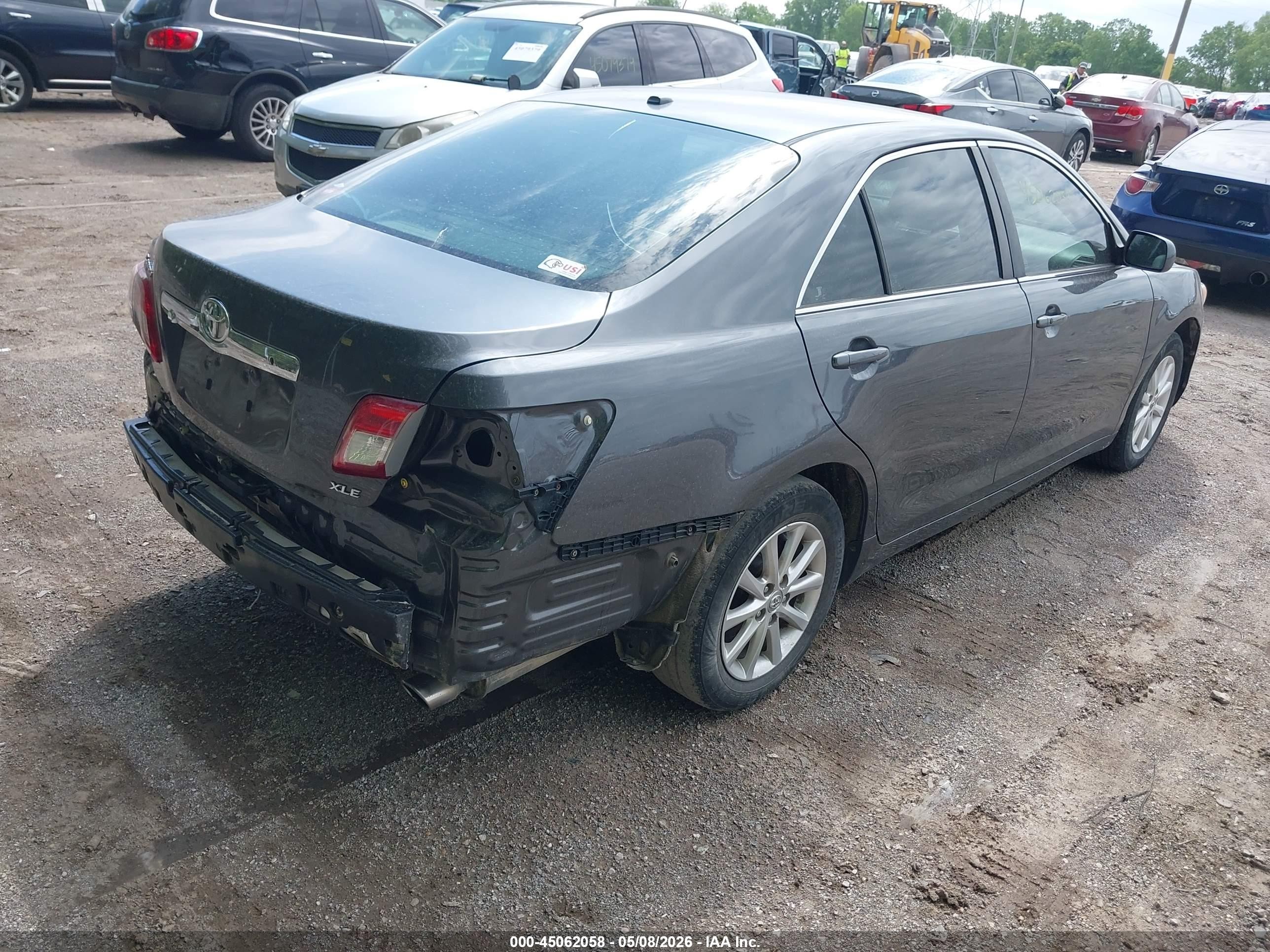 2011 Toyota Camry Xle V6 Gray vin: 4T1BK3EK6BU624178