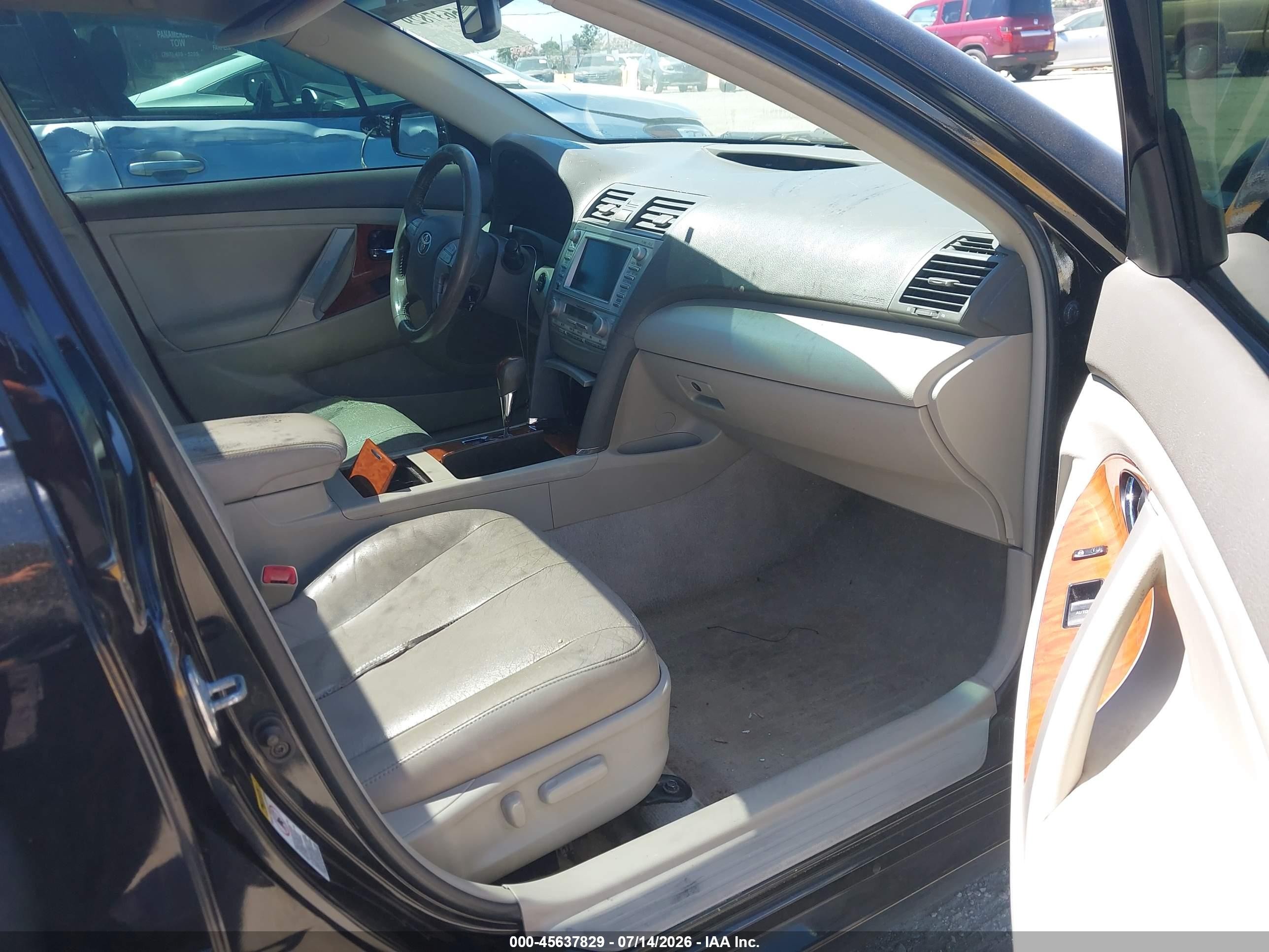 2010 Toyota Camry Xle V6 Black vin: 4T1BK3EK7AU110628