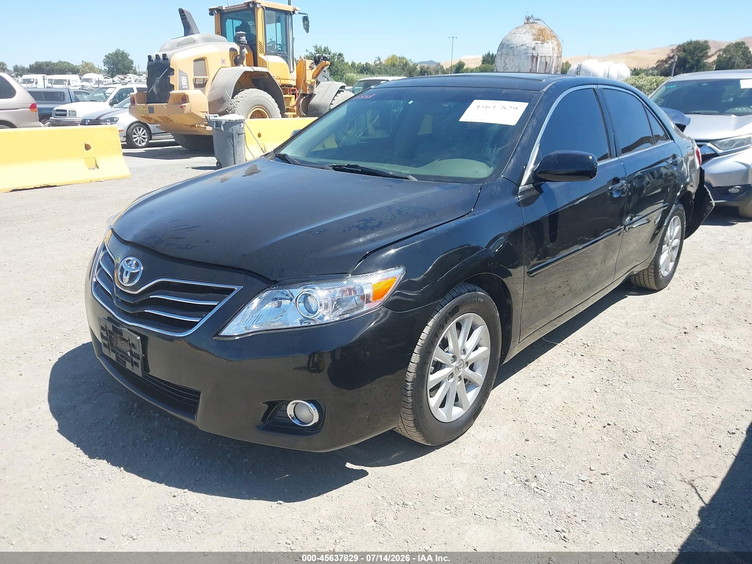 2010 Toyota Camry Xle V6 Black vin: 4T1BK3EK7AU110628