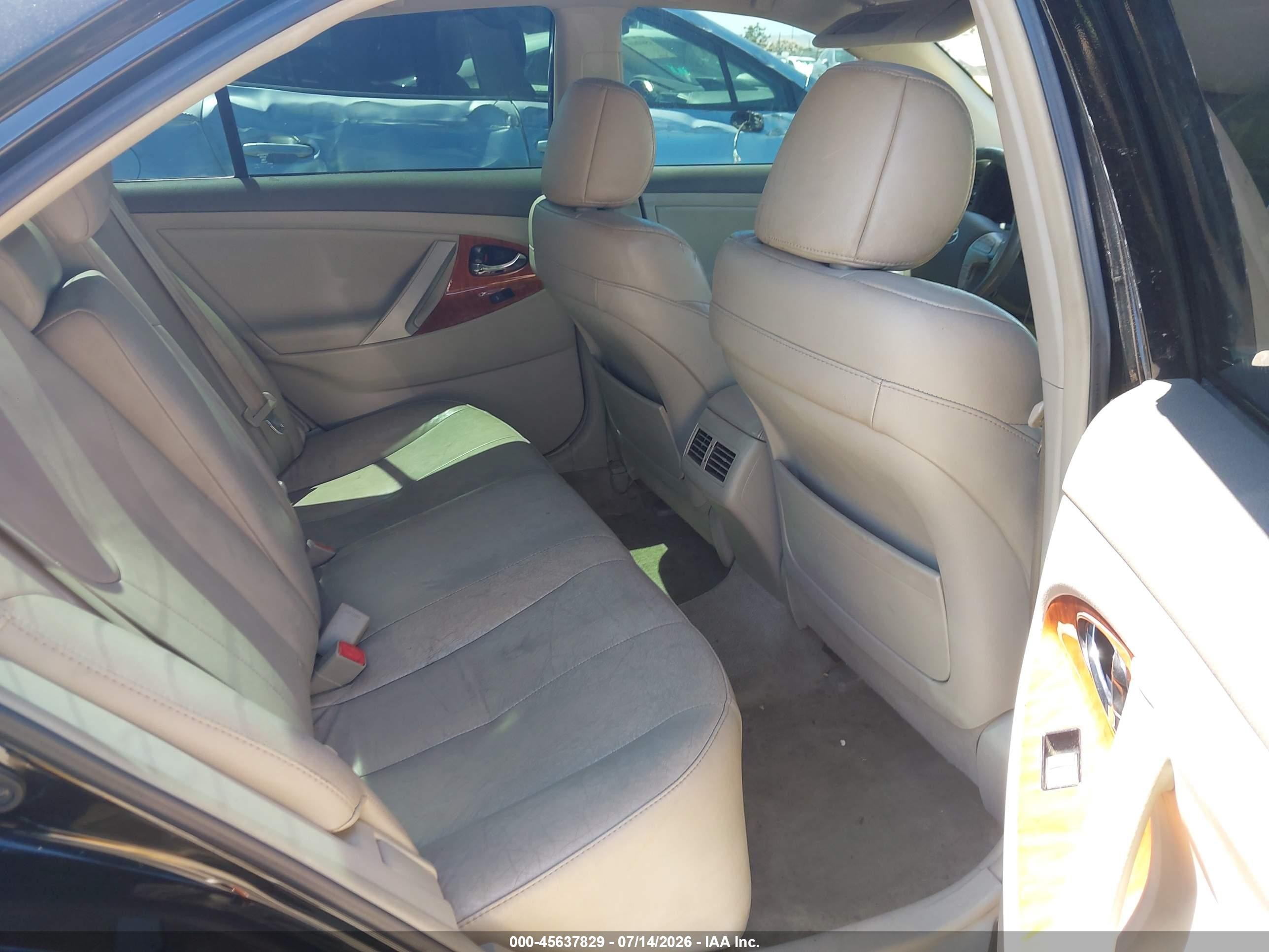 2010 Toyota Camry Xle V6 Black vin: 4T1BK3EK7AU110628