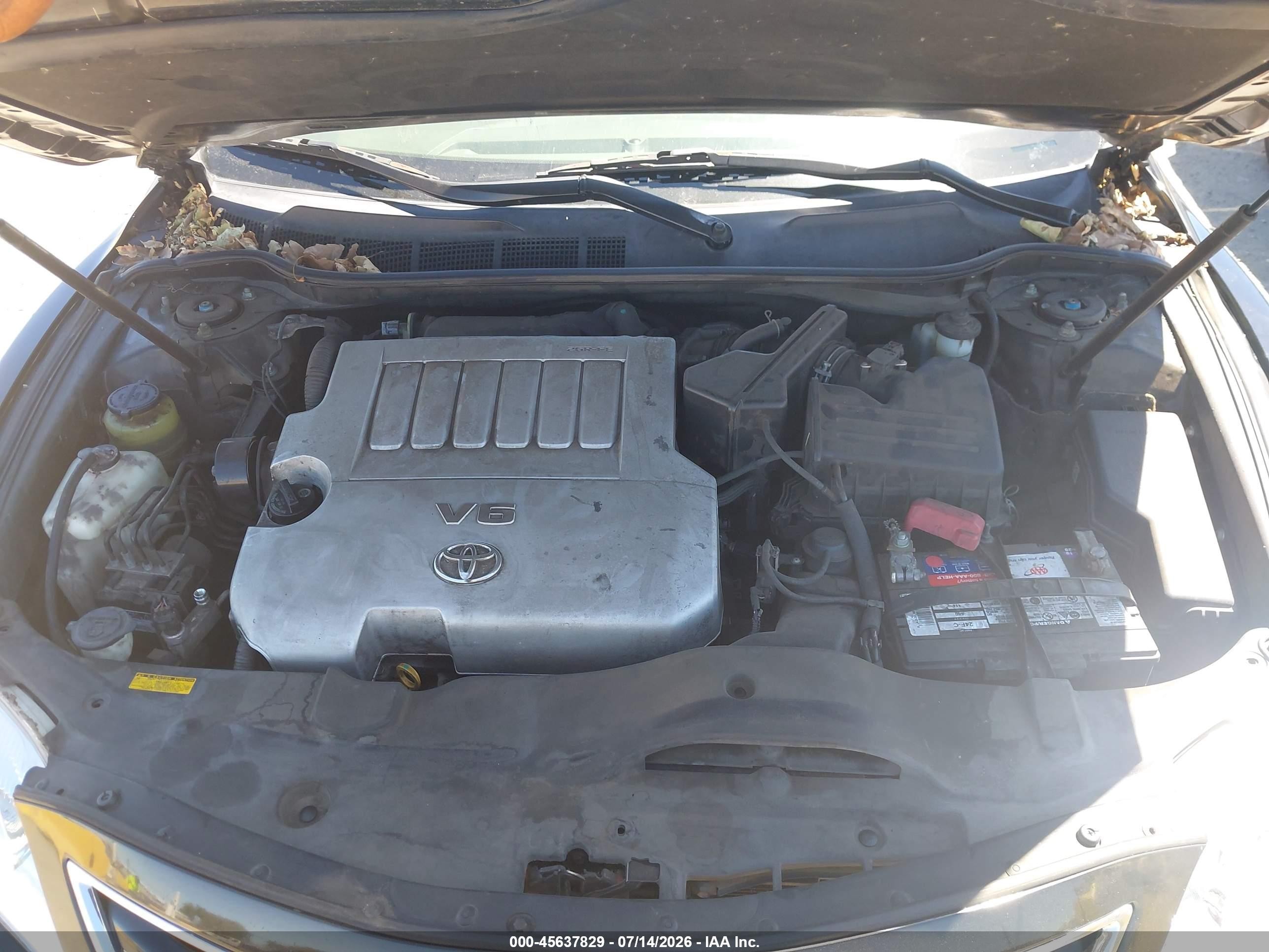 2010 Toyota Camry Xle V6 Black vin: 4T1BK3EK7AU110628