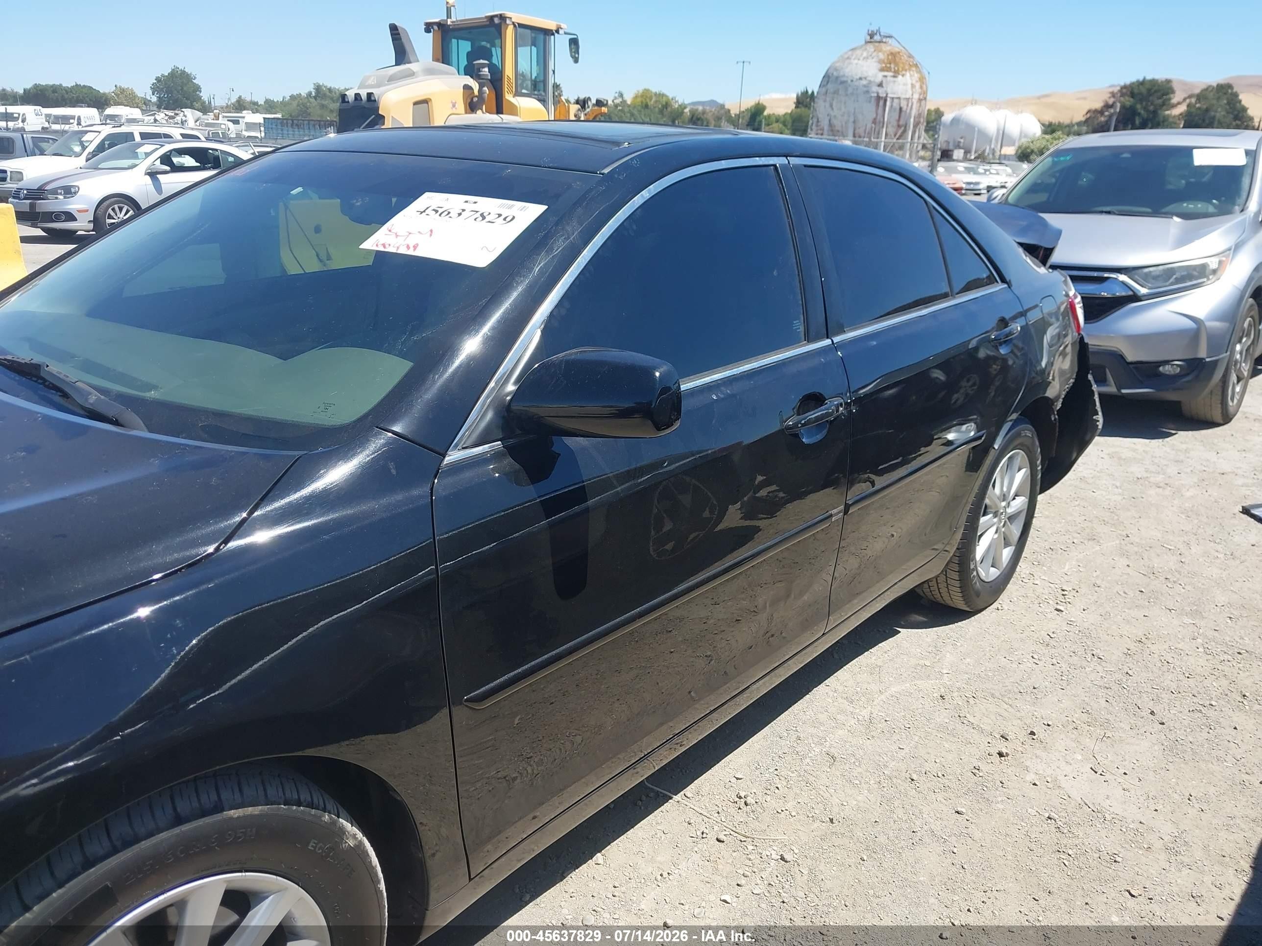 2010 Toyota Camry Xle V6 Black vin: 4T1BK3EK7AU110628