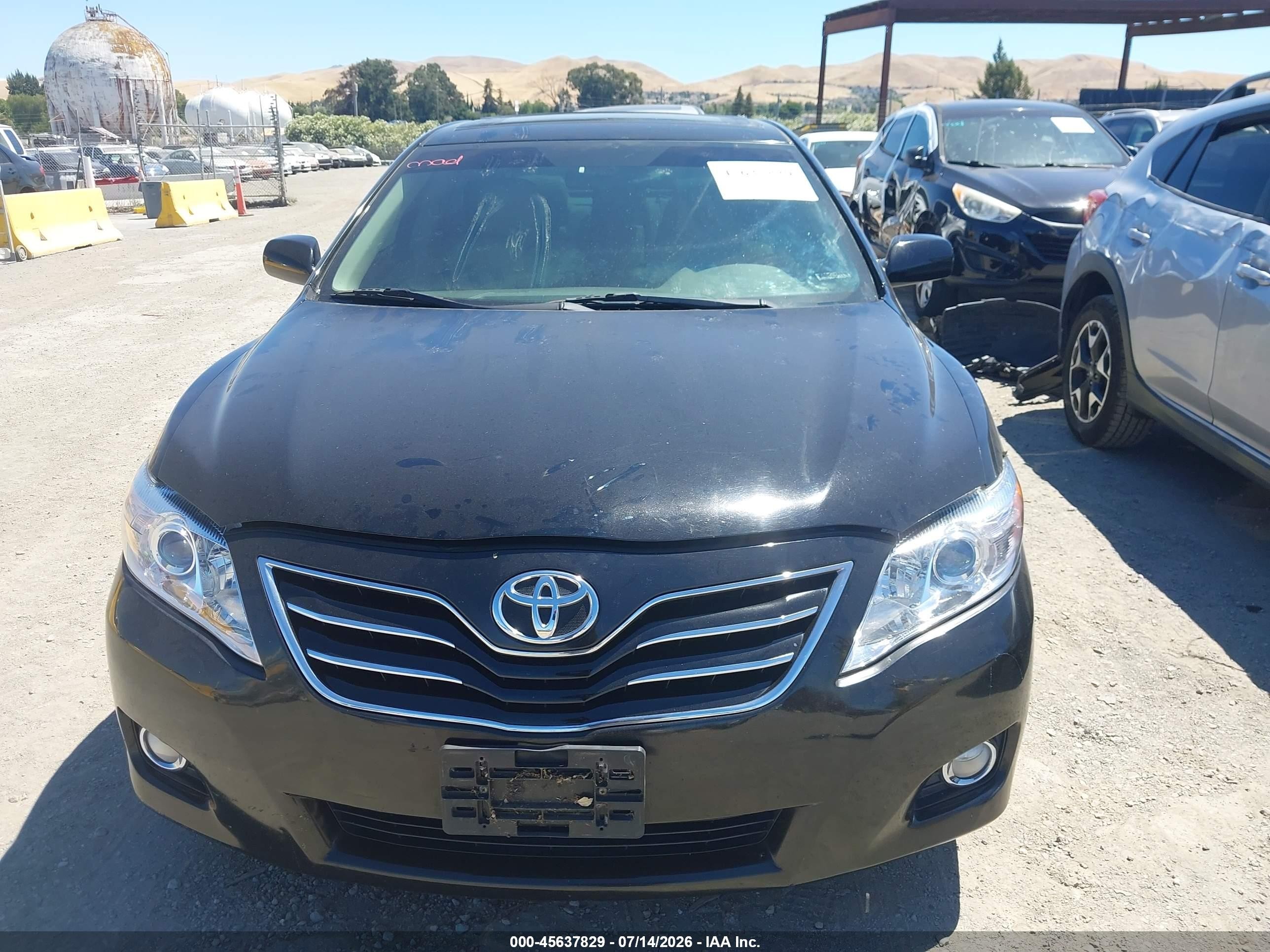 2010 Toyota Camry Xle V6 Black vin: 4T1BK3EK7AU110628