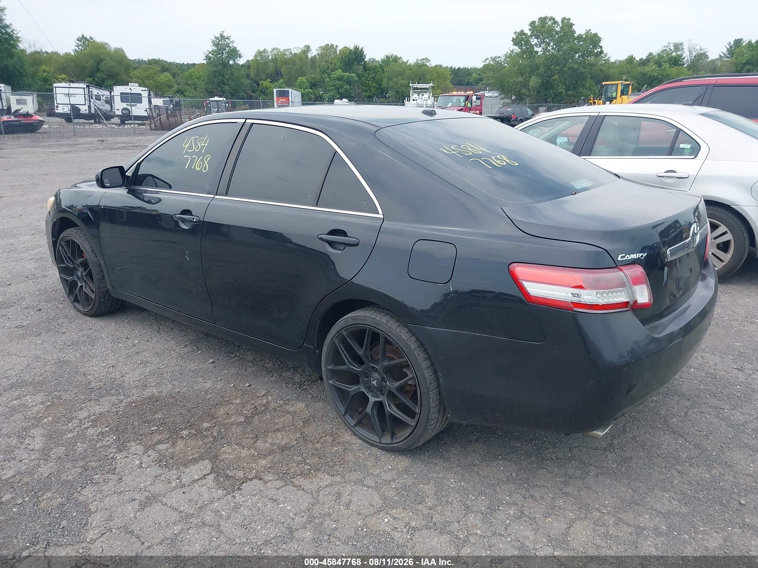 2010 Toyota Camry Xle V6 Black vin: 4T1BK3EK7AU598639