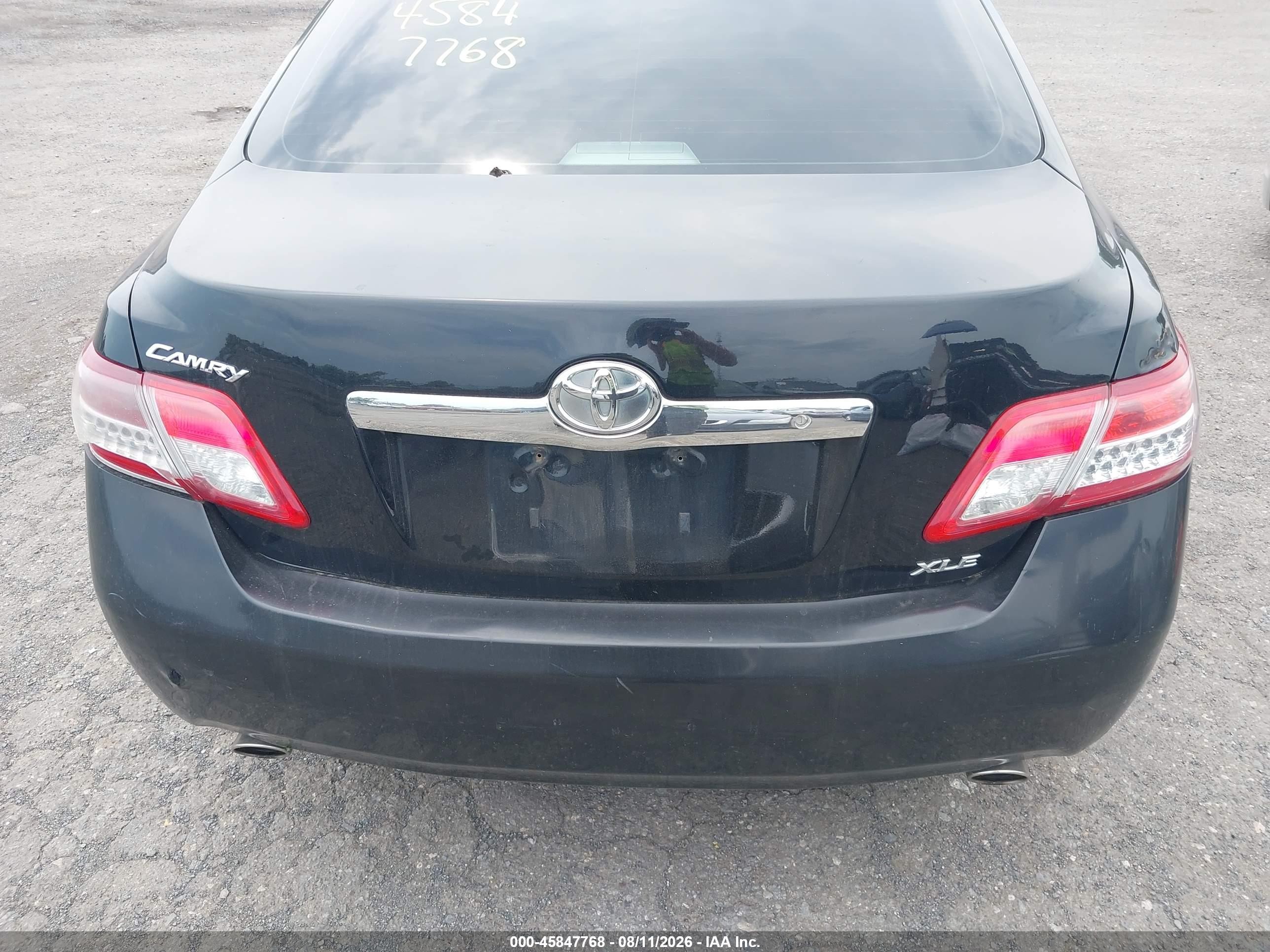 2010 Toyota Camry Xle V6 Black vin: 4T1BK3EK7AU598639