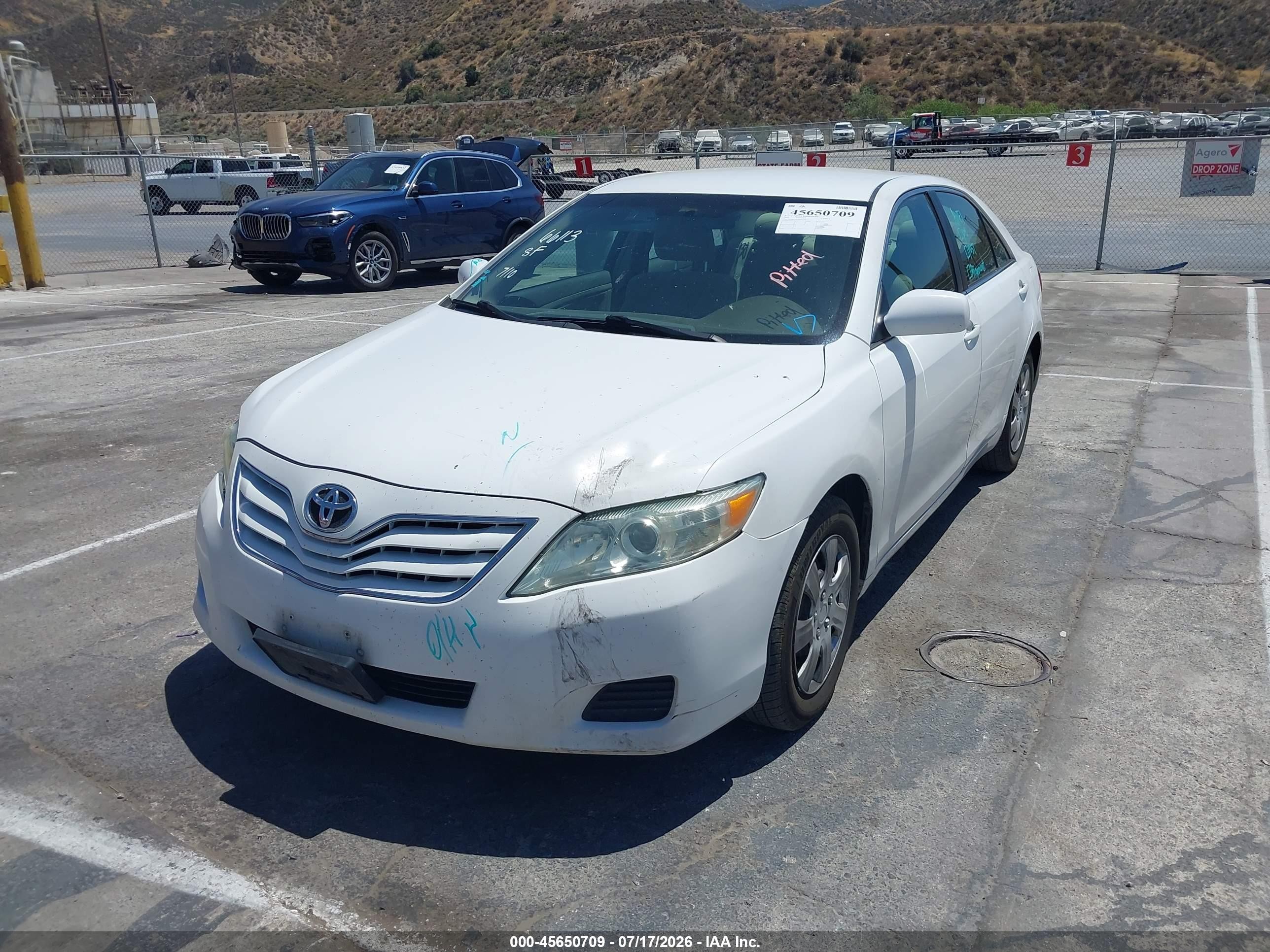 2011 Toyota Camry Le V6 White vin: 4T1BK3EK7BU611150