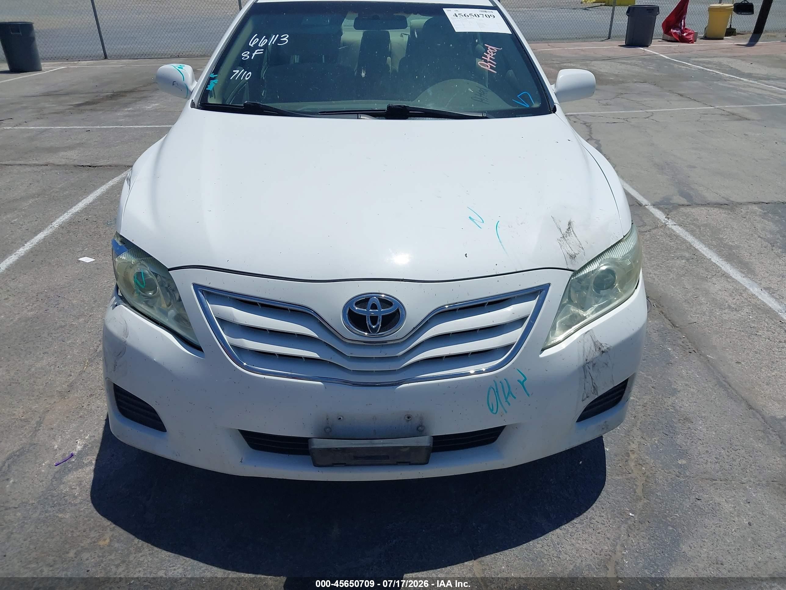 2011 Toyota Camry Le V6 White vin: 4T1BK3EK7BU611150