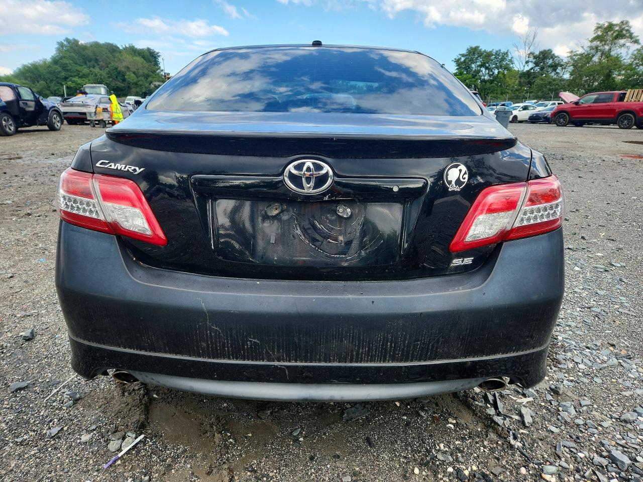 2011 Toyota Camry Se V6 Black vin: 4T1BK3EK7BU631141