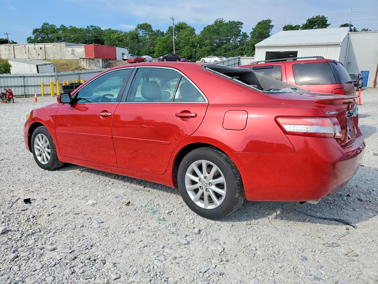 2011 Toyota Camry Xle V6 Red vin: 4T1BK3EK8BU121929