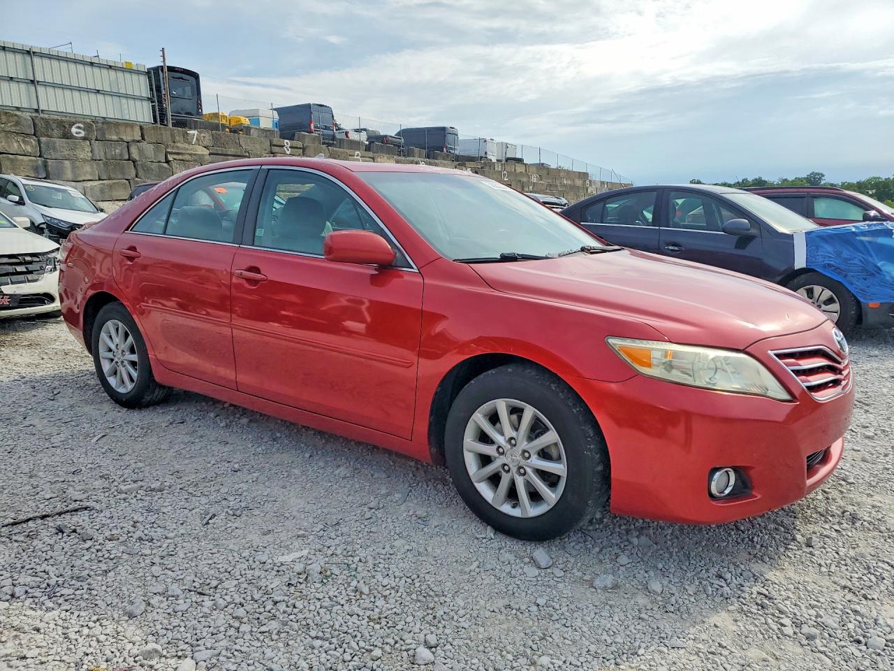 2011 Toyota Camry Xle V6 Red vin: 4T1BK3EK8BU121929