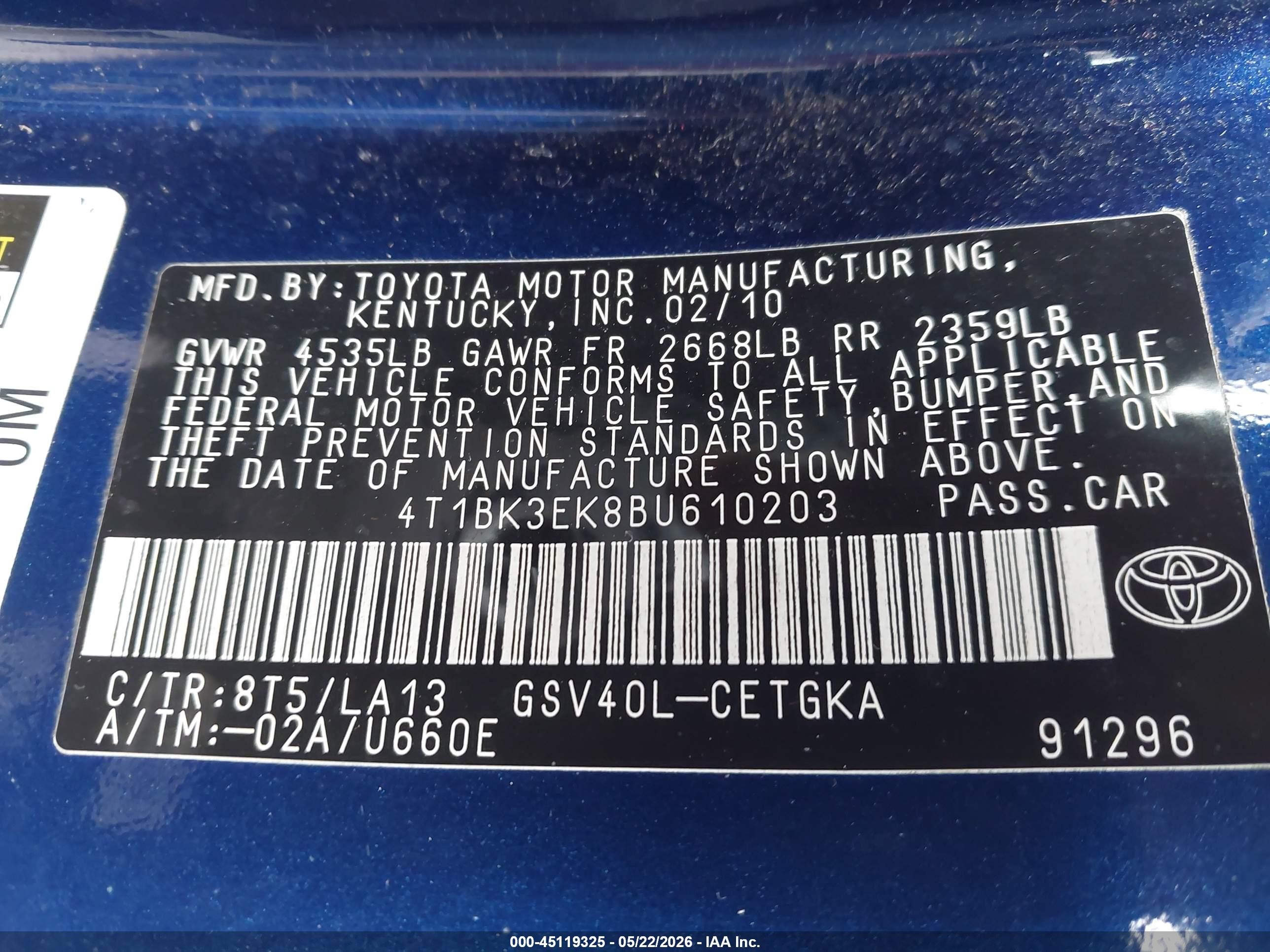 2011 Toyota Camry Se/le/xle Черный vin: 4T1BK3EK8BU610203
