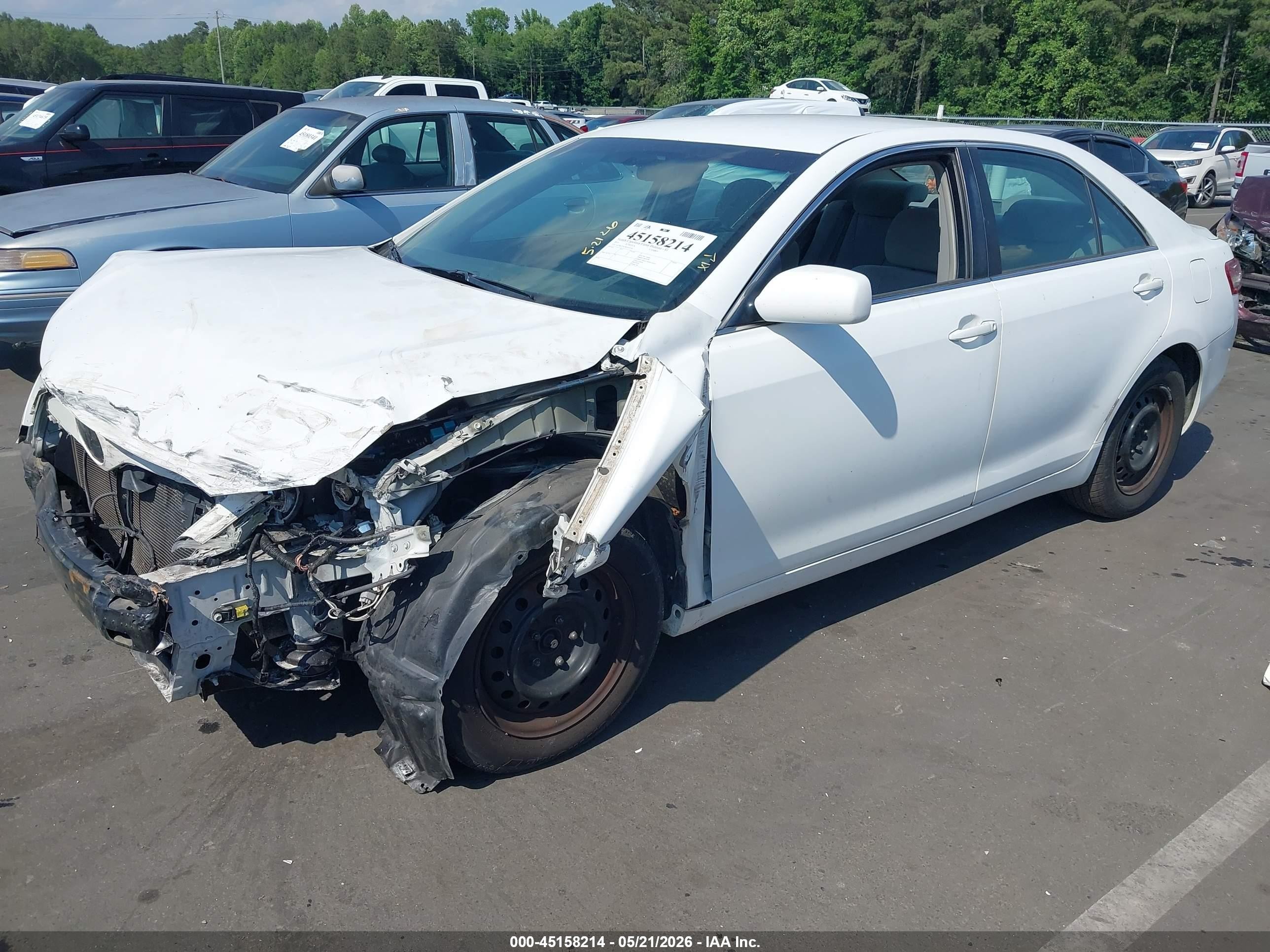 2011 Toyota Camry Le V6 White vin: 4T1BK3EK8BU614316