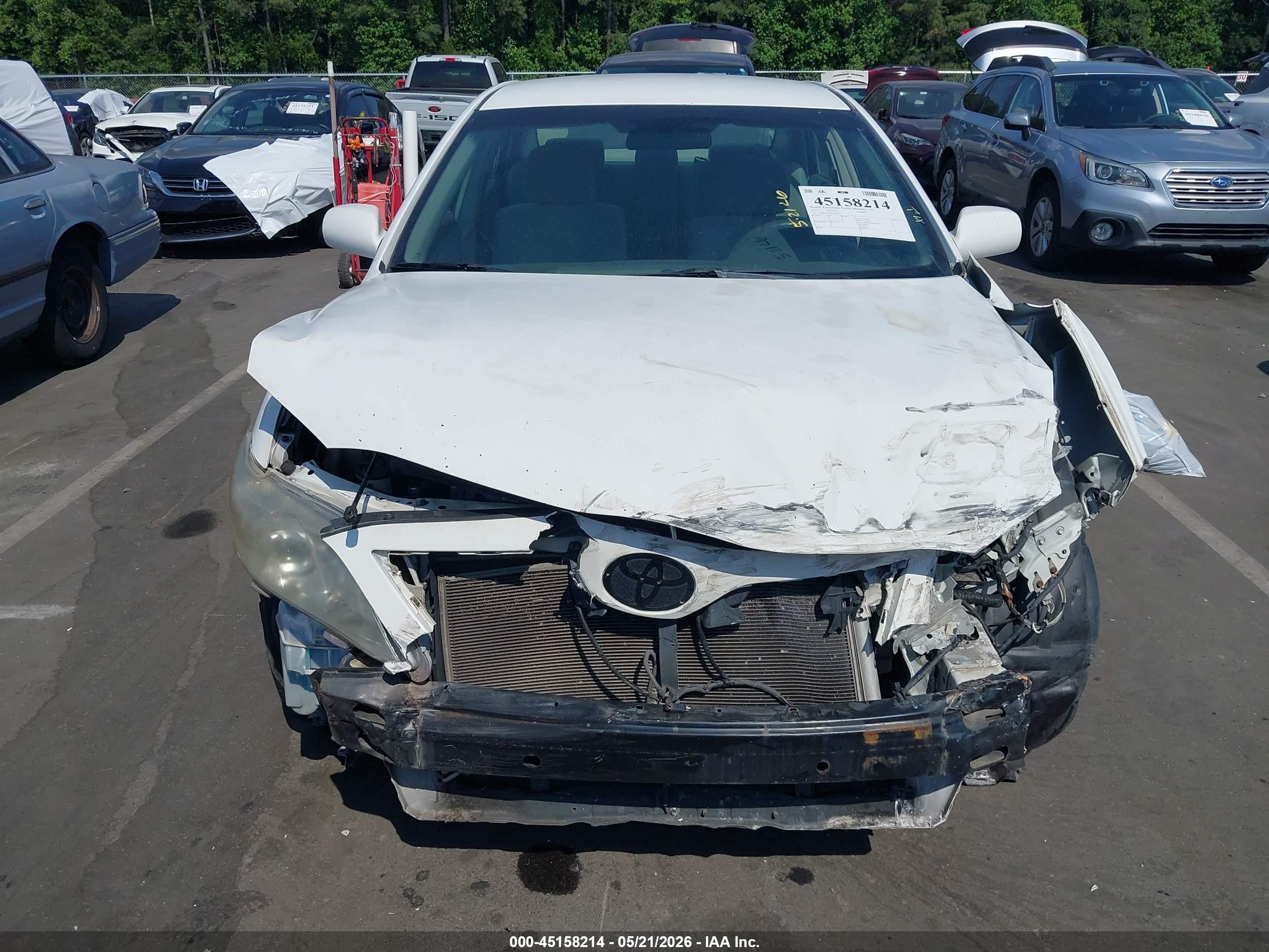 2011 Toyota Camry Le V6 White vin: 4T1BK3EK8BU614316