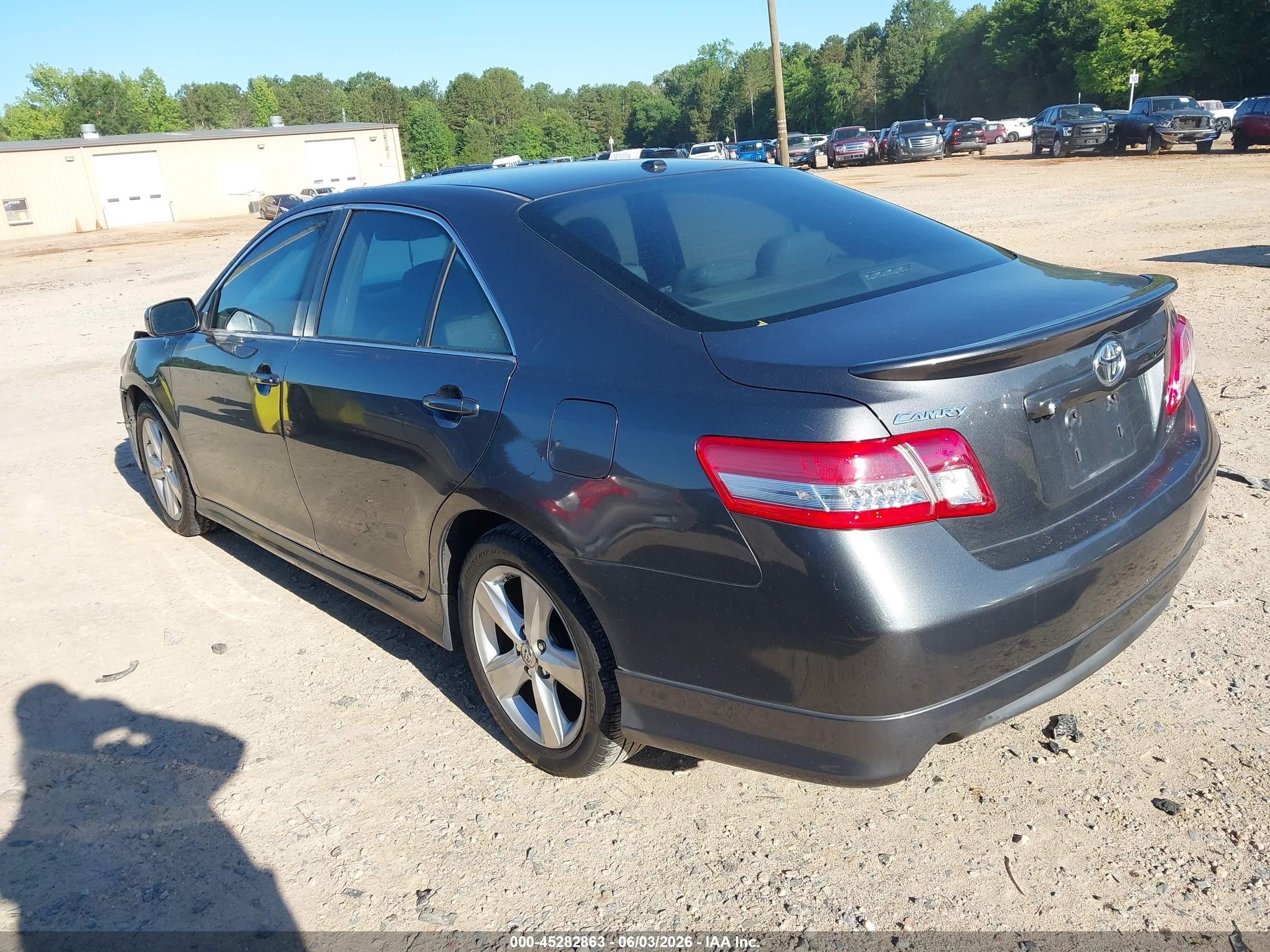 2011 Toyota Camry Se V6 Gray vin: 4T1BK3EK8BU621797
