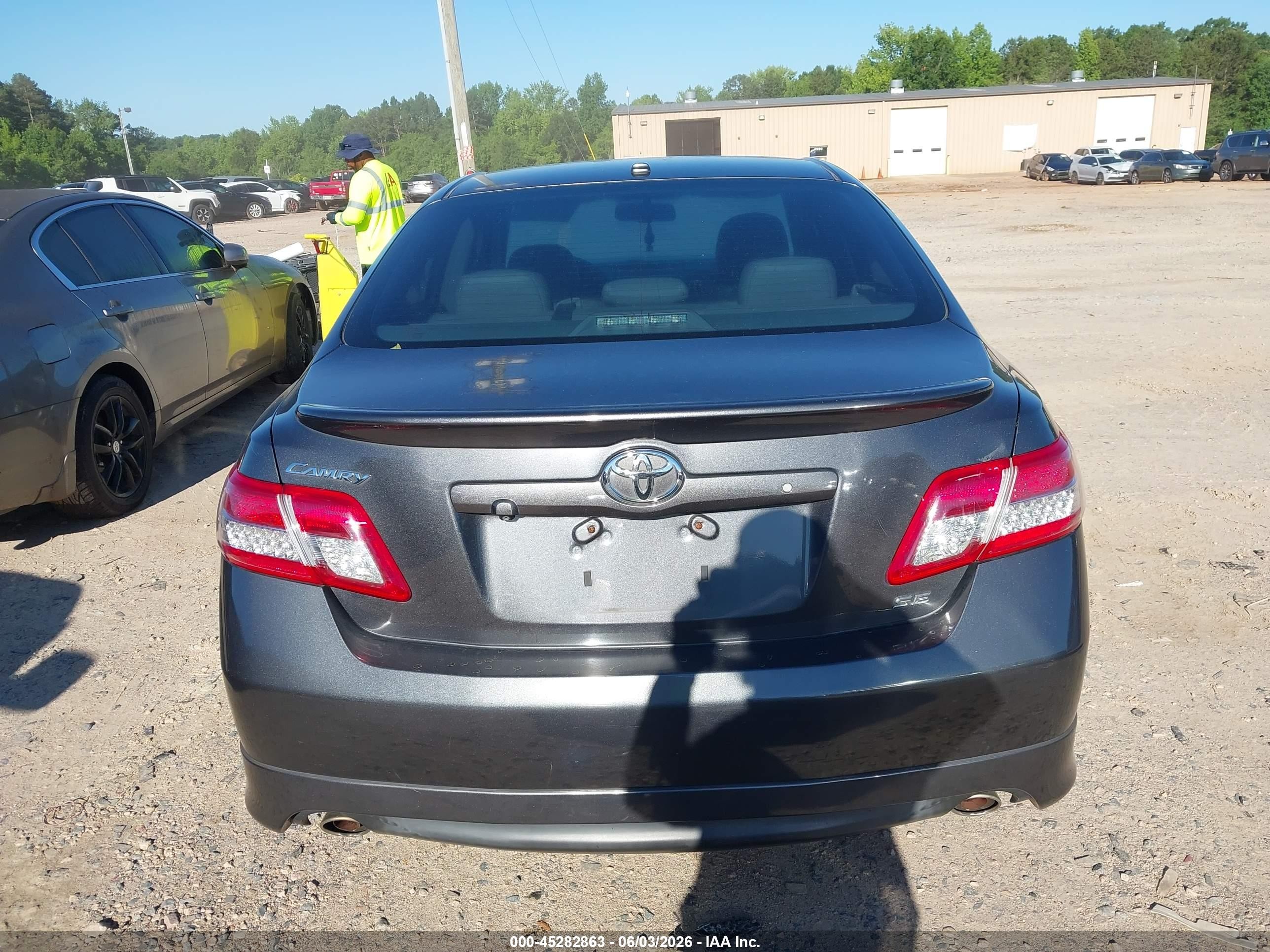 2011 Toyota Camry Se V6 Gray vin: 4T1BK3EK8BU621797