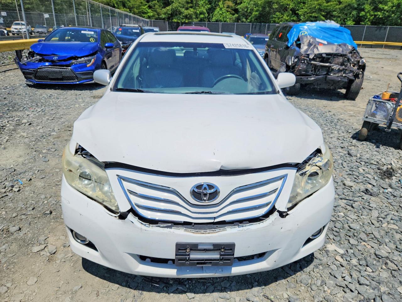 2011 Toyota Camry Xle V6 White vin: 4T1BK3EK9BU614602