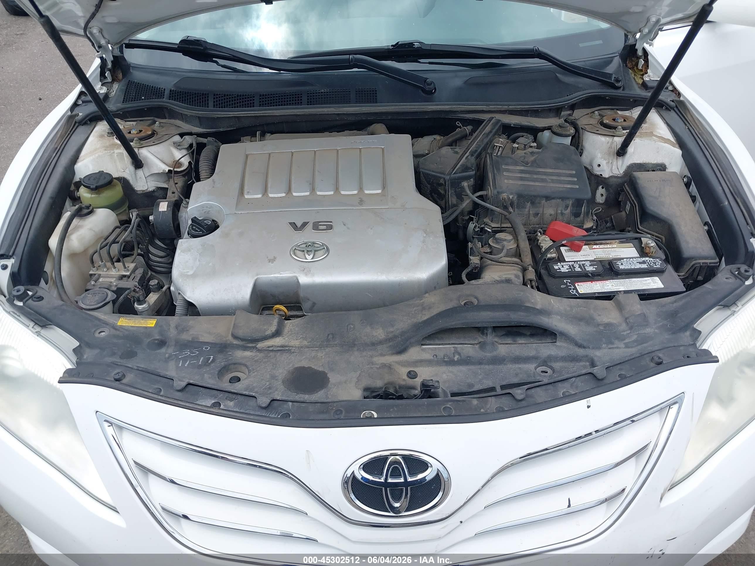 2011 Toyota Camry Xle V6 White vin: 4T1BK3EK9BU623378