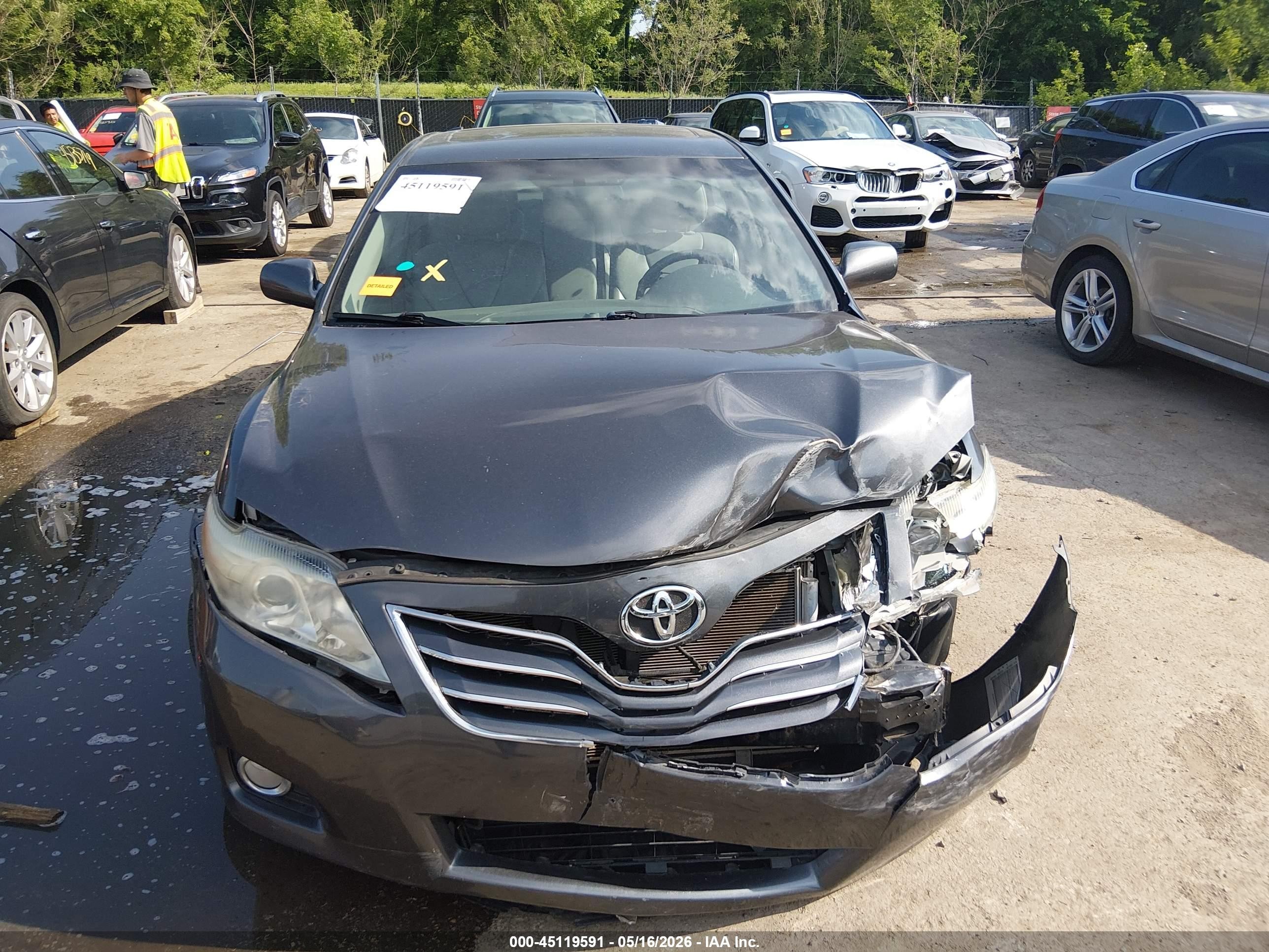 2011 Toyota Camry Xle V6 Gray vin: 4T1BK3EK9BU624465