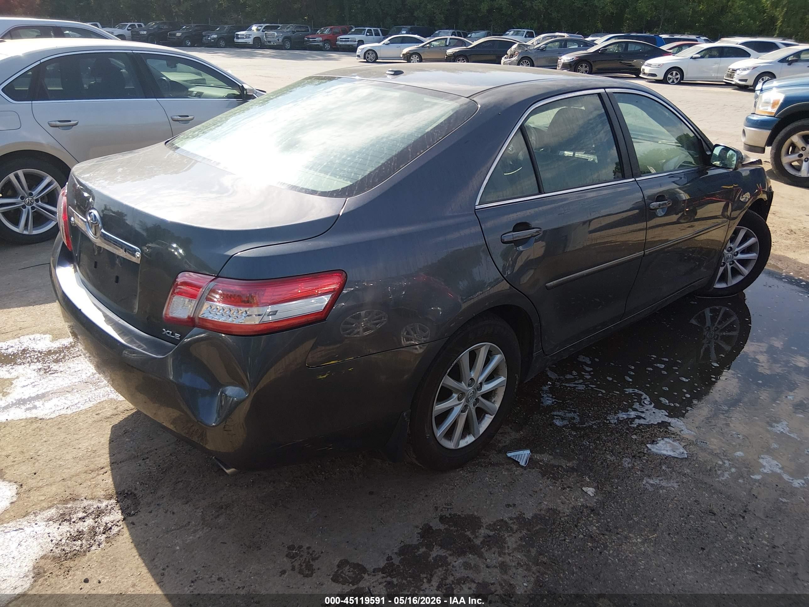 2011 Toyota Camry Xle V6 Gray vin: 4T1BK3EK9BU624465