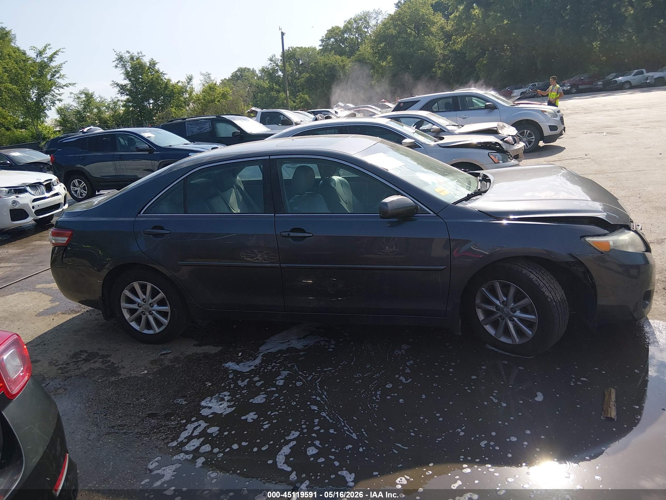 2011 Toyota Camry Xle V6 Gray vin: 4T1BK3EK9BU624465