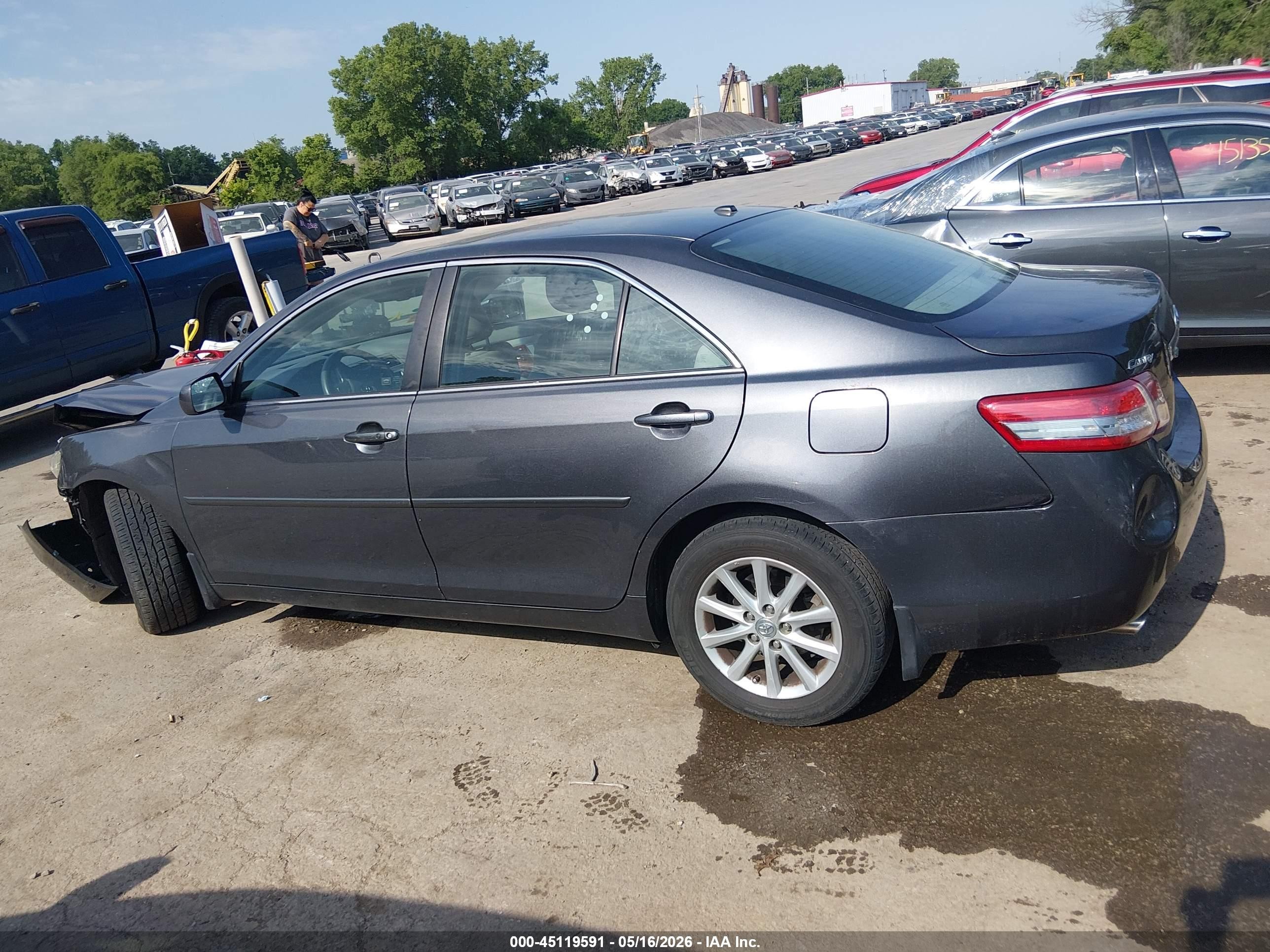 2011 Toyota Camry Xle V6 Gray vin: 4T1BK3EK9BU624465