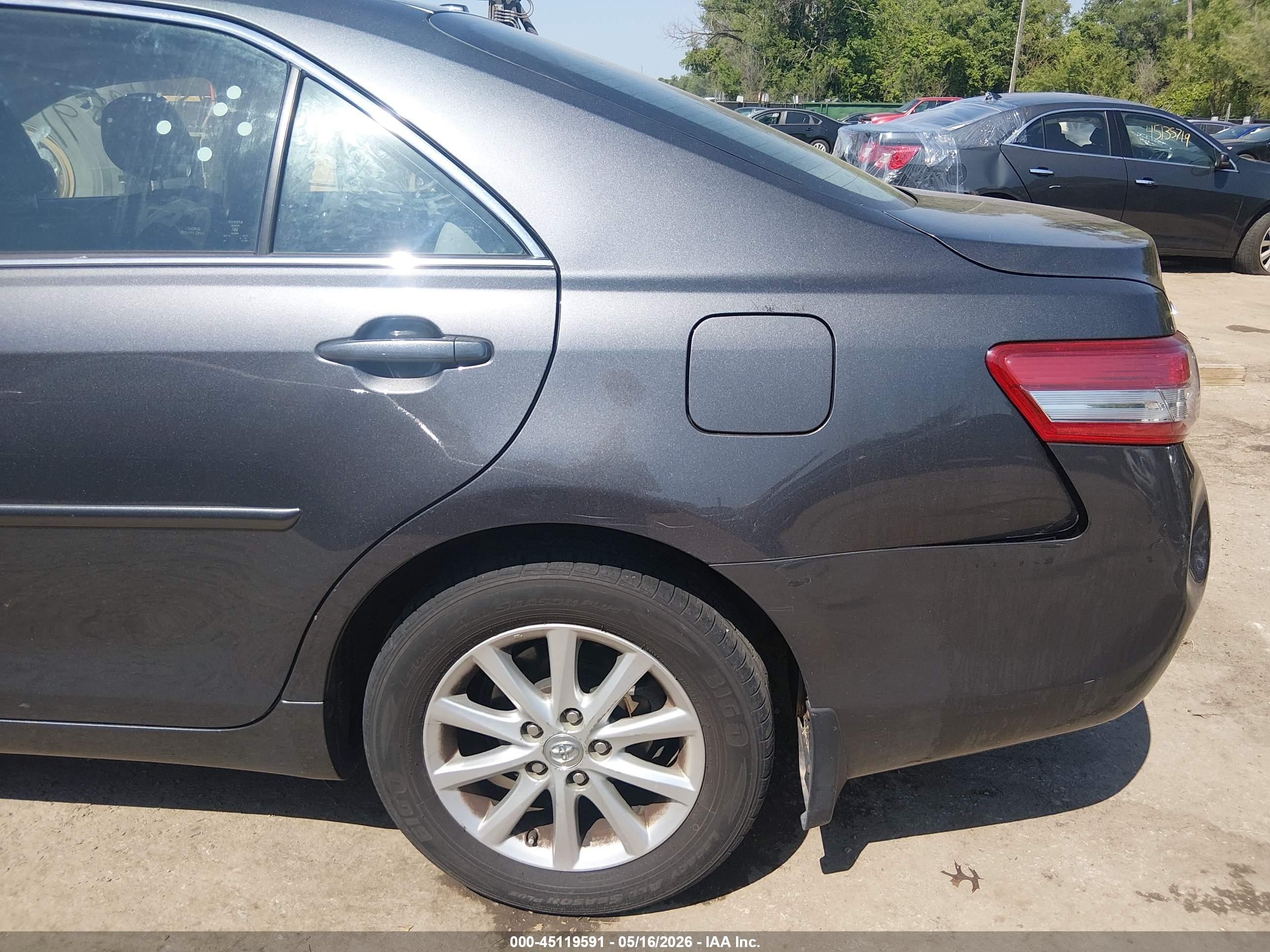 2011 Toyota Camry Xle V6 Gray vin: 4T1BK3EK9BU624465