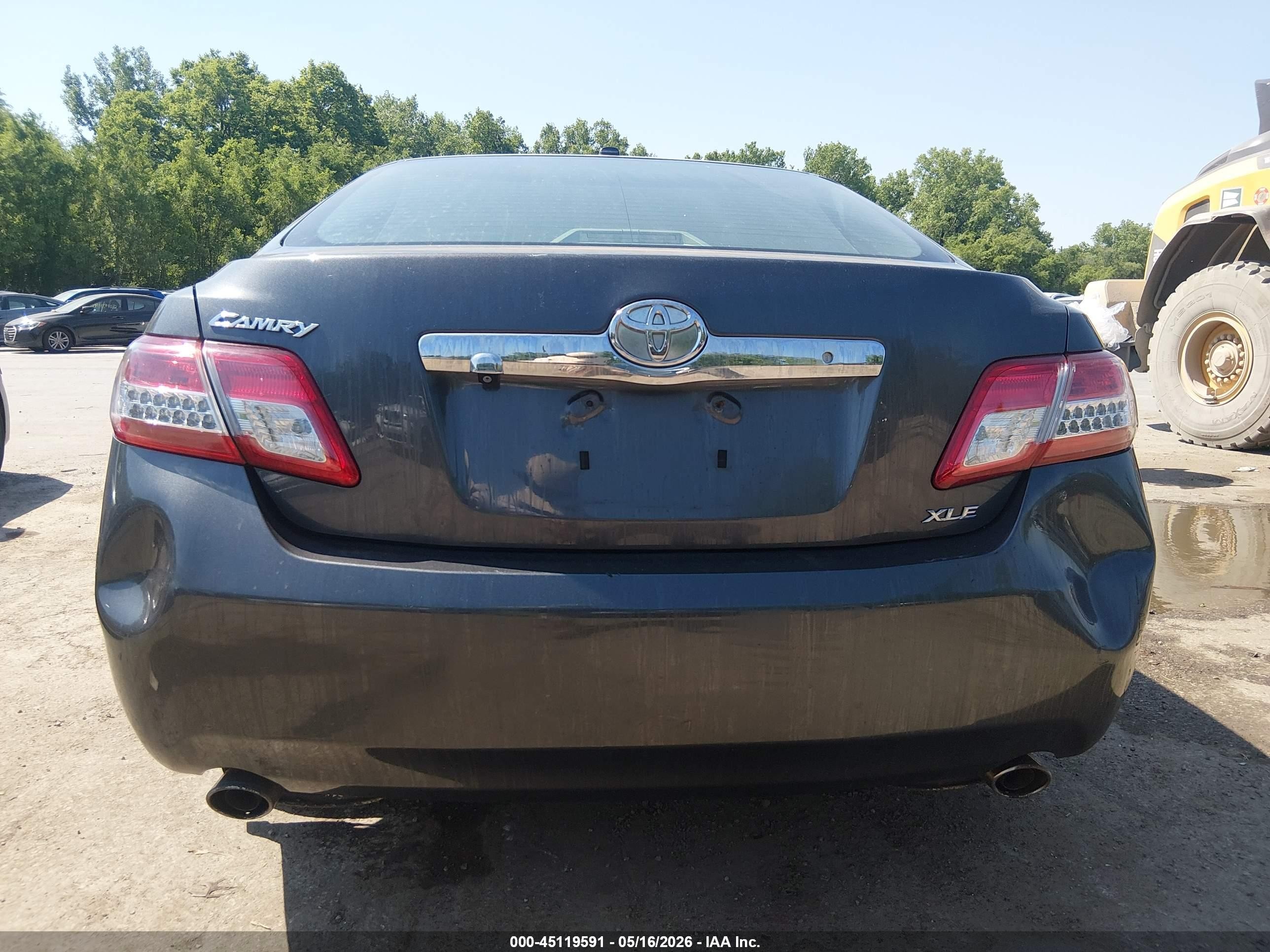 2011 Toyota Camry Xle V6 Gray vin: 4T1BK3EK9BU624465