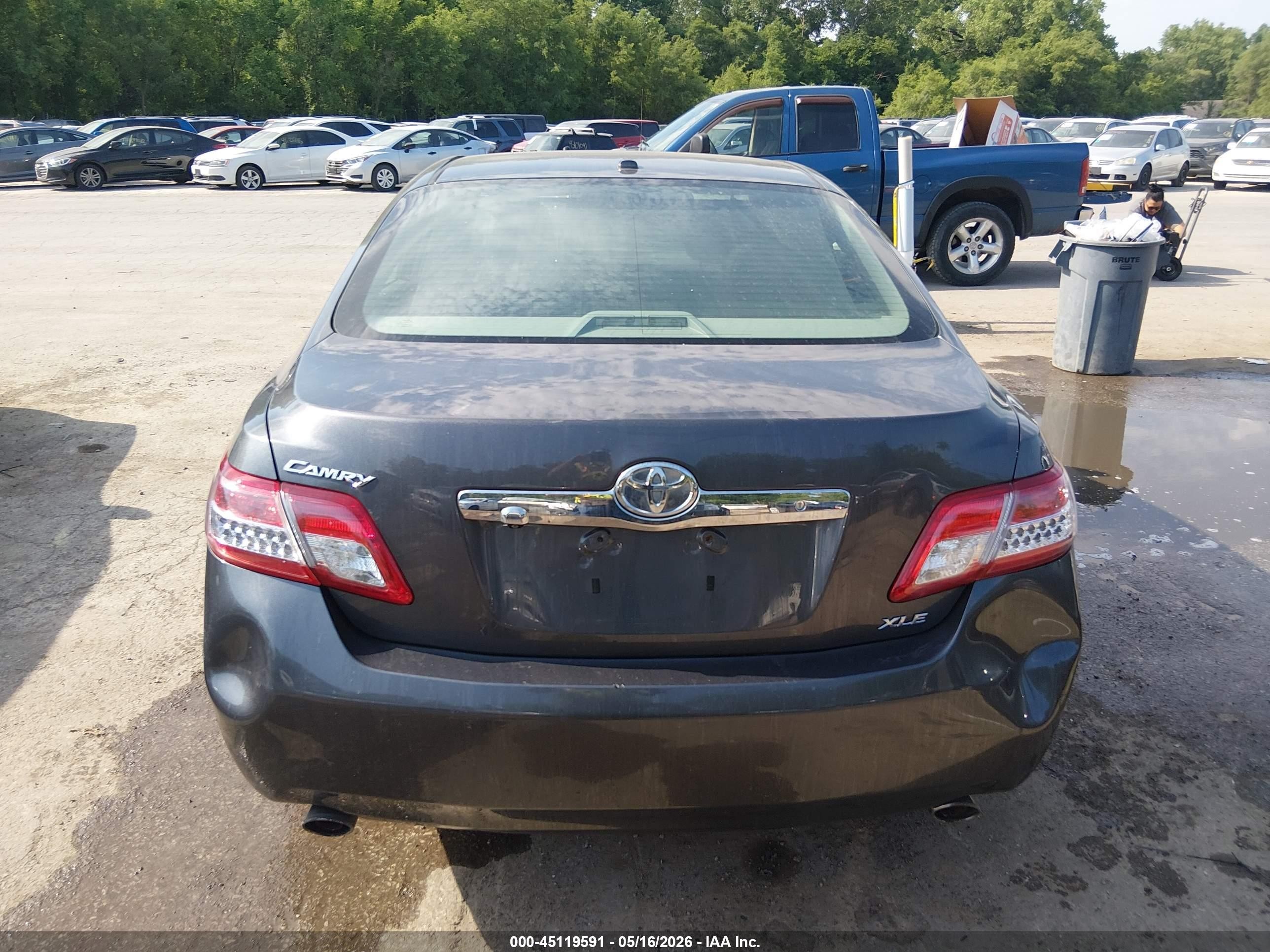 2011 Toyota Camry Xle V6 Gray vin: 4T1BK3EK9BU624465