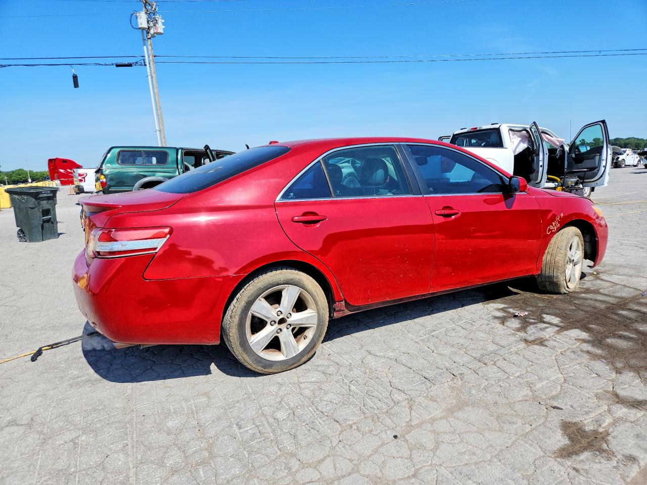 2010 Toyota Camry Se V6 Burgundy vin: 4T1BK3EKXAU114236
