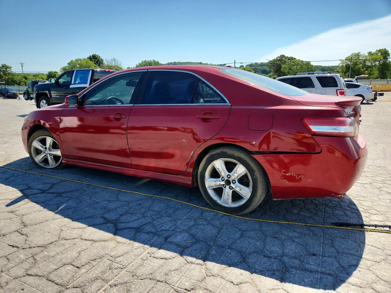 2010 Toyota Camry Se V6 Burgundy vin: 4T1BK3EKXAU114236
