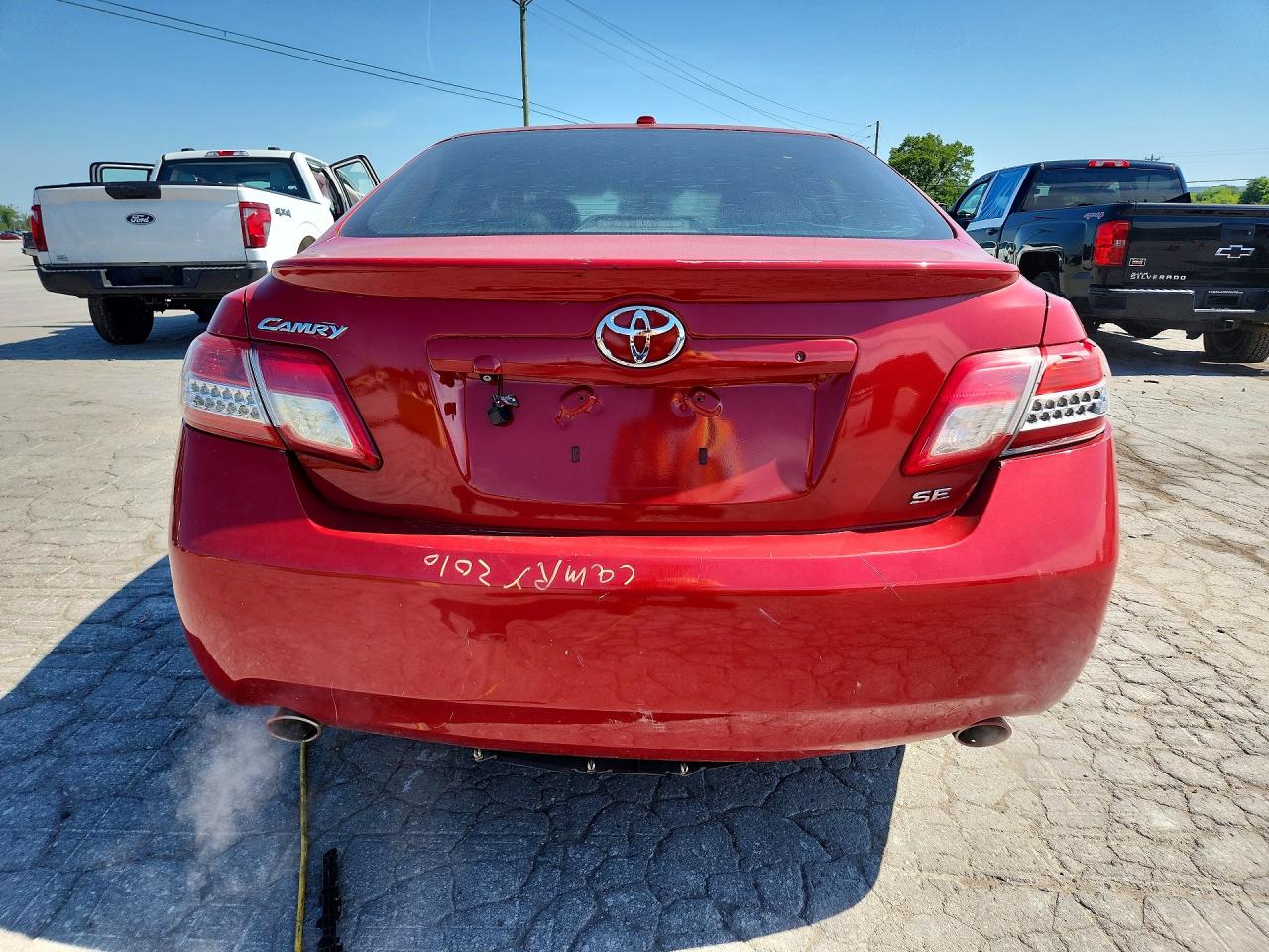 2010 Toyota Camry Se V6 Burgundy vin: 4T1BK3EKXAU114236