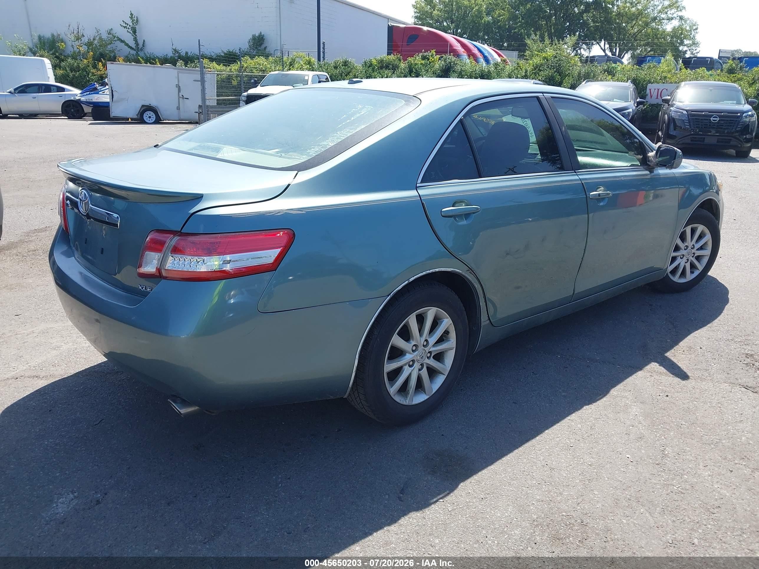 2010 Toyota Camry Xle V6 Light Blue vin: 4T1BK3EKXAU600125