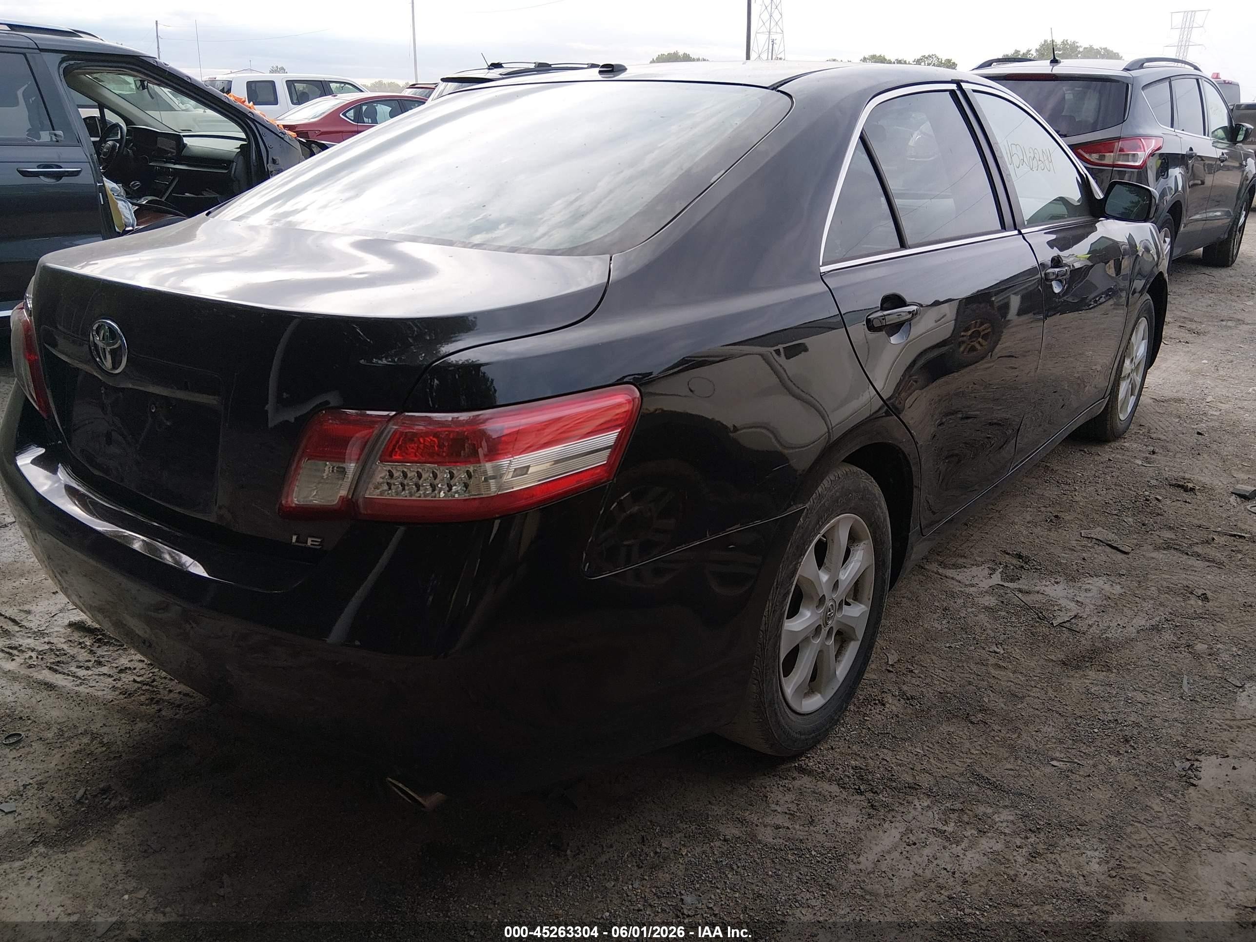 2011 Toyota Camry Le V6 Black vin: 4T1BK3EKXBU117591