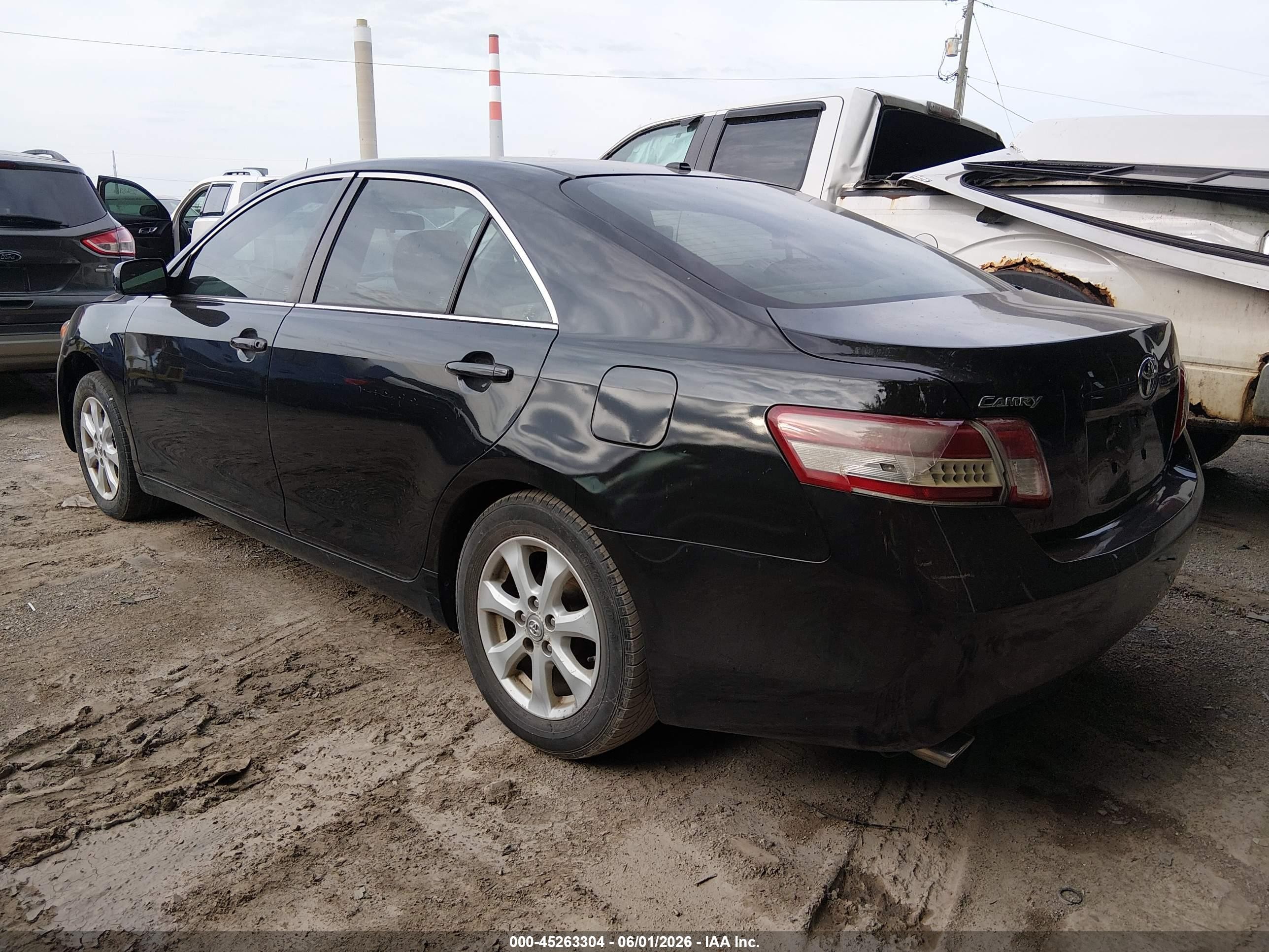 2011 Toyota Camry Le V6 Black vin: 4T1BK3EKXBU117591