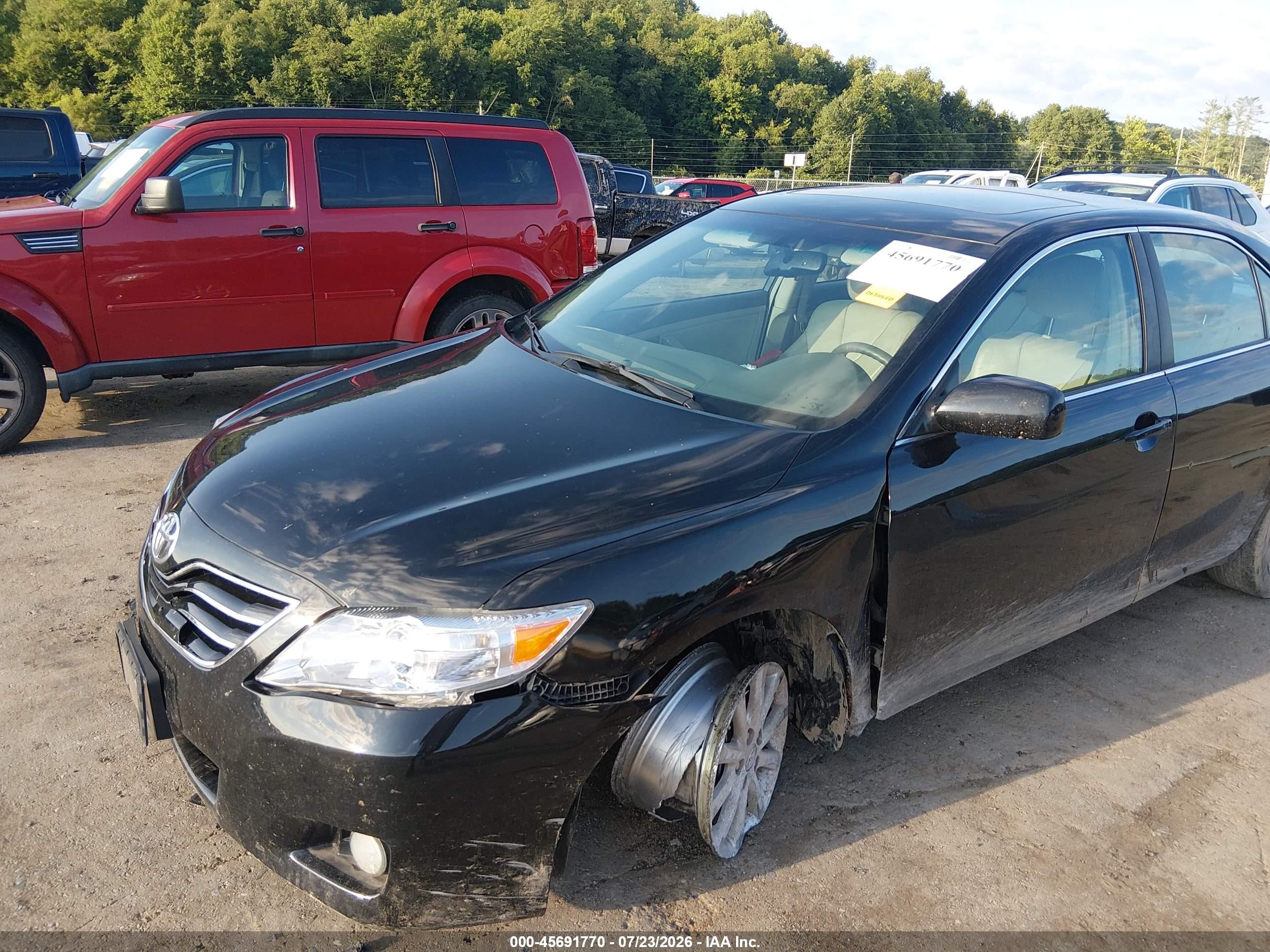 2011 Toyota Camry Xle V6 Black vin: 4T1BK3EKXBU122662