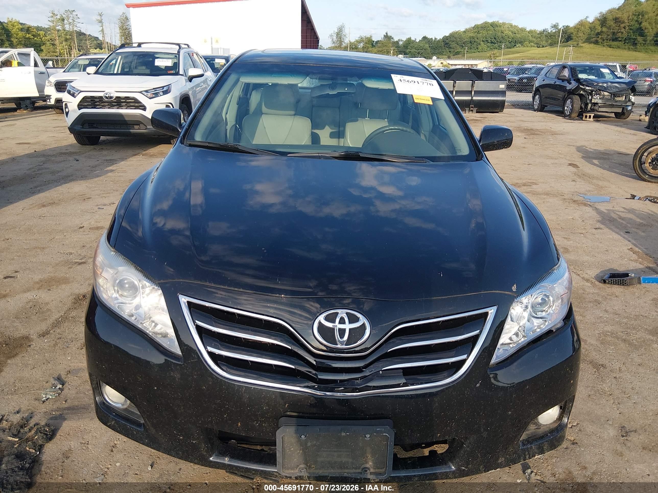 2011 Toyota Camry Xle V6 Black vin: 4T1BK3EKXBU122662