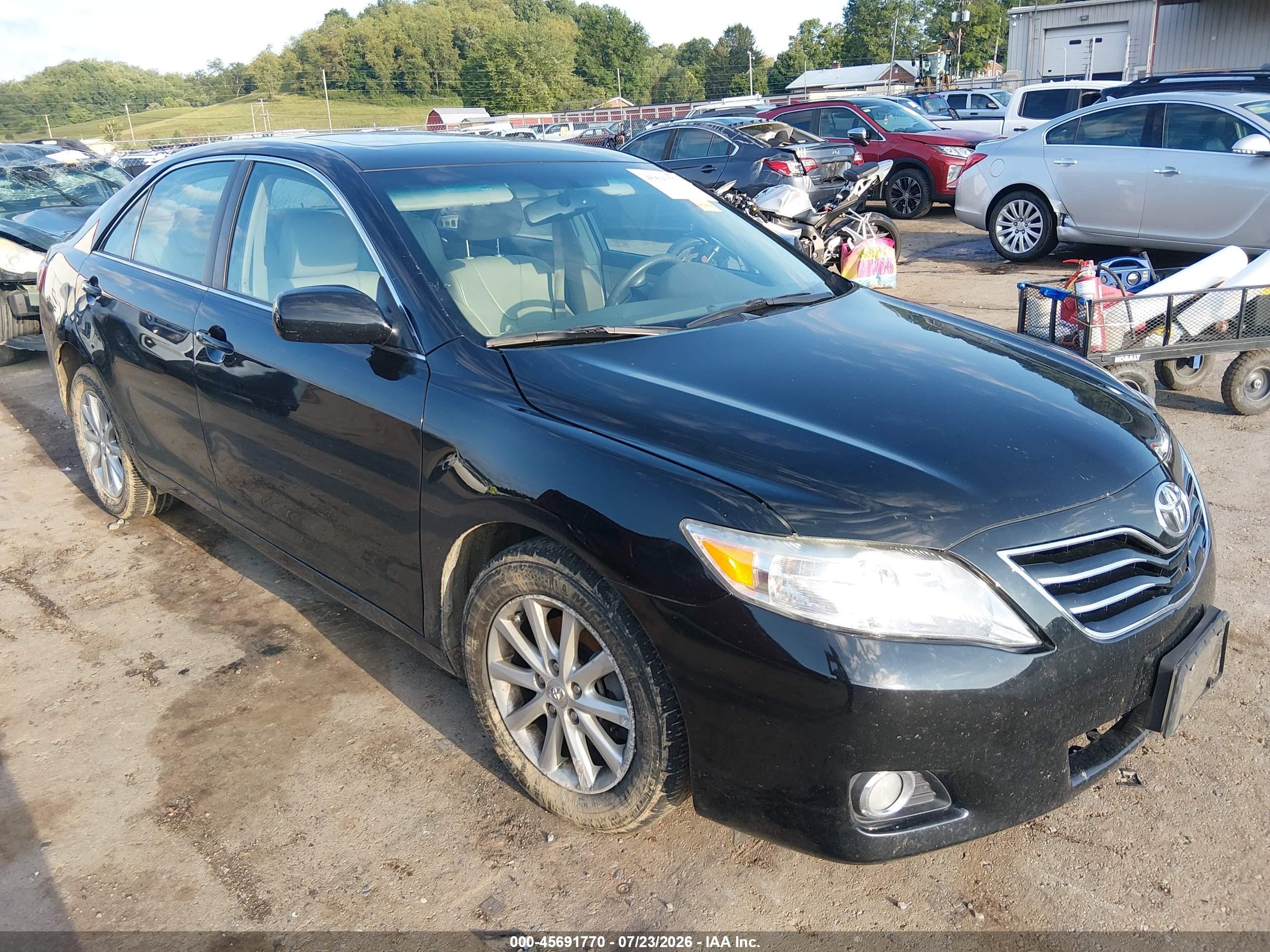 2011 Toyota Camry Xle V6 Black vin: 4T1BK3EKXBU122662