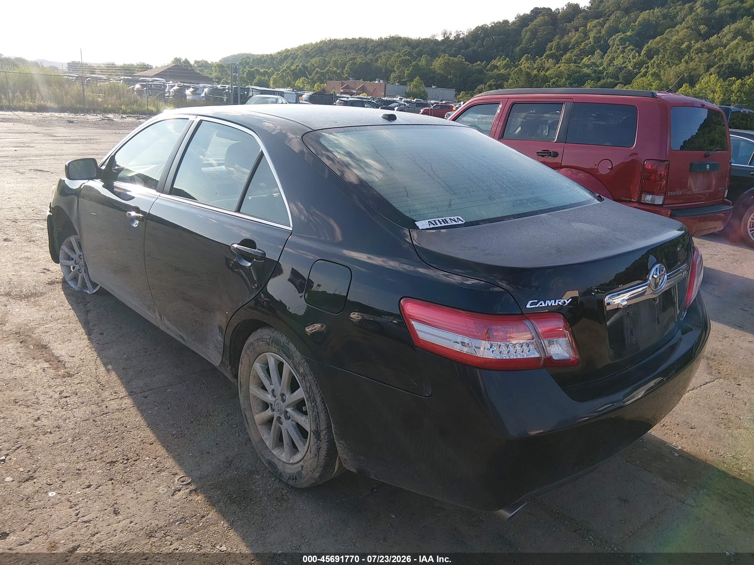2011 Toyota Camry Xle V6 Black vin: 4T1BK3EKXBU122662