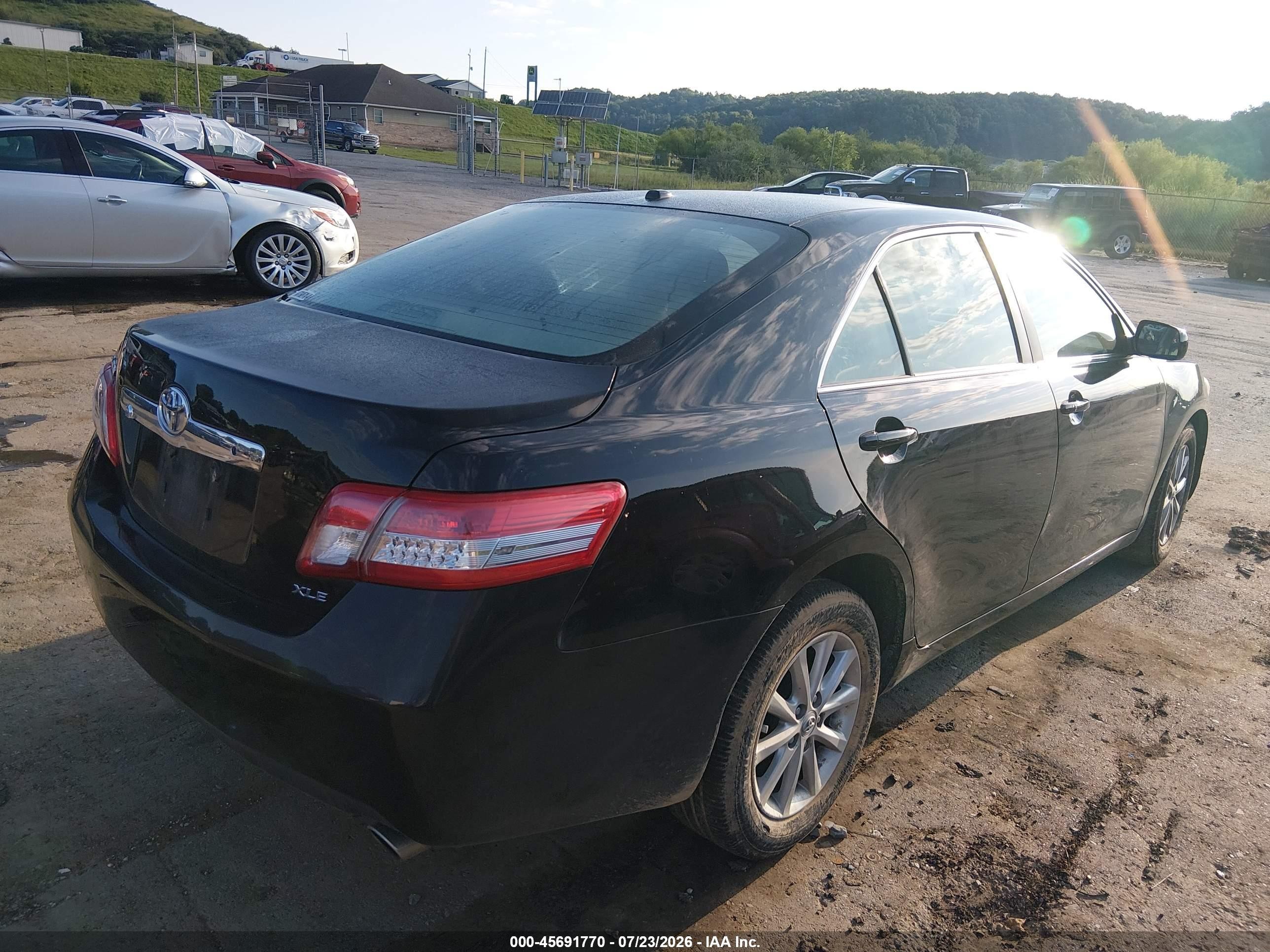 2011 Toyota Camry Xle V6 Black vin: 4T1BK3EKXBU122662