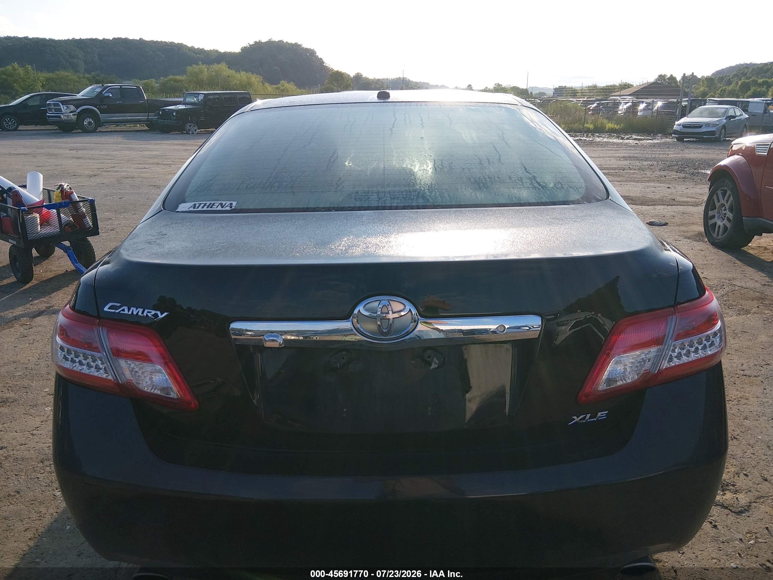 2011 Toyota Camry Xle V6 Black vin: 4T1BK3EKXBU122662