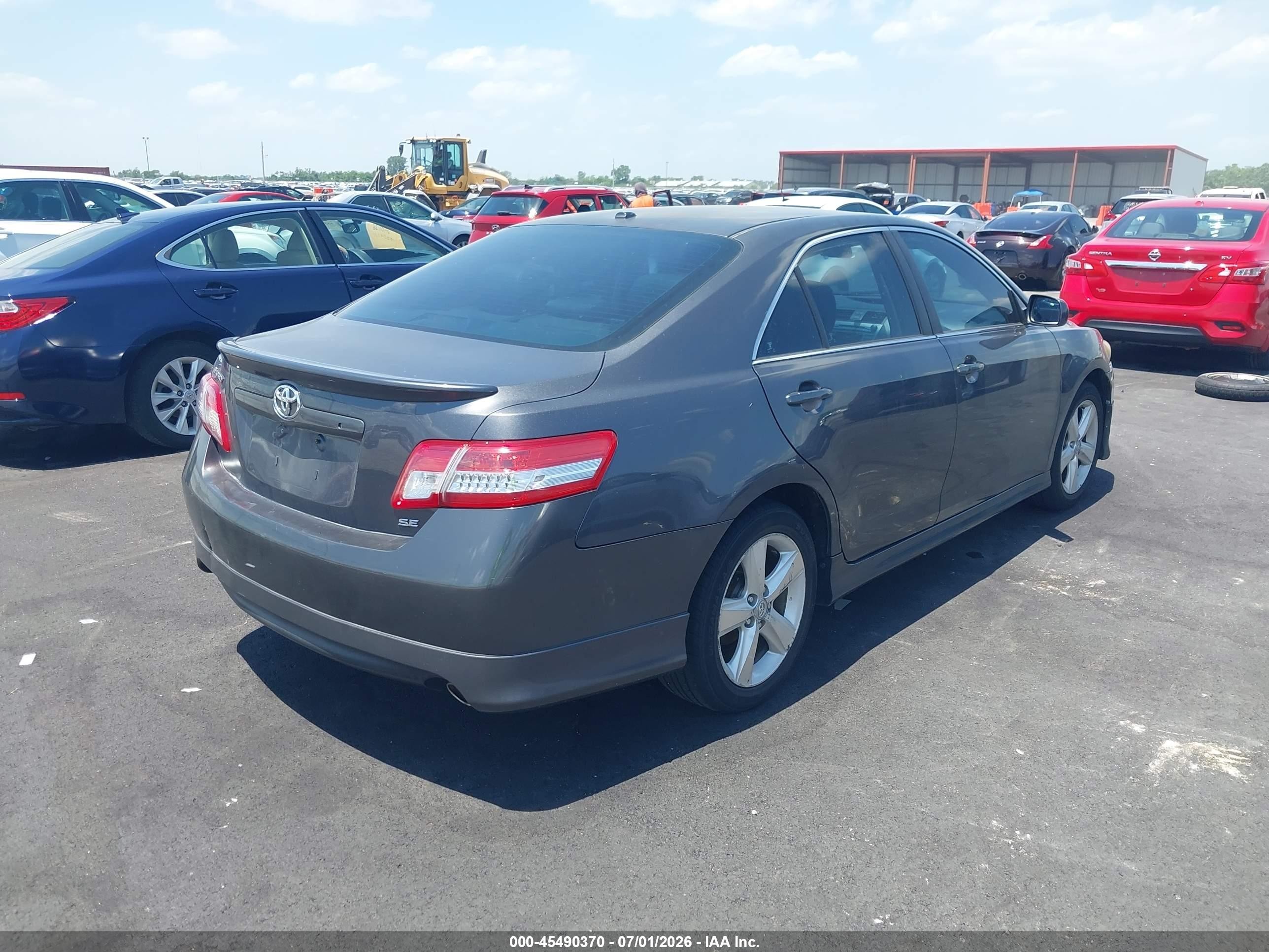 2011 Toyota Camry Se V6 Gray vin: 4T1BK3EKXBU123777