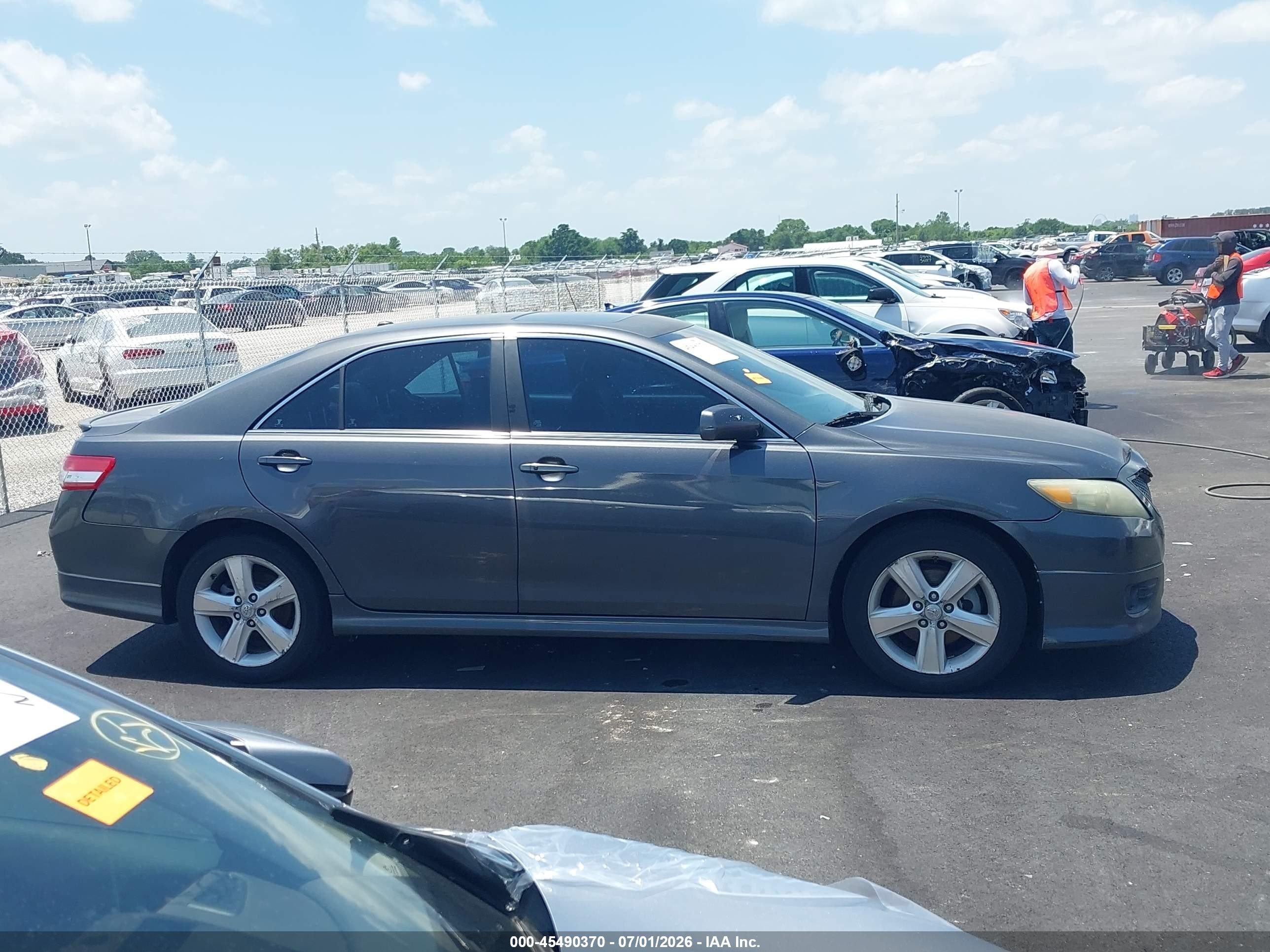 2011 Toyota Camry Se V6 Gray vin: 4T1BK3EKXBU123777