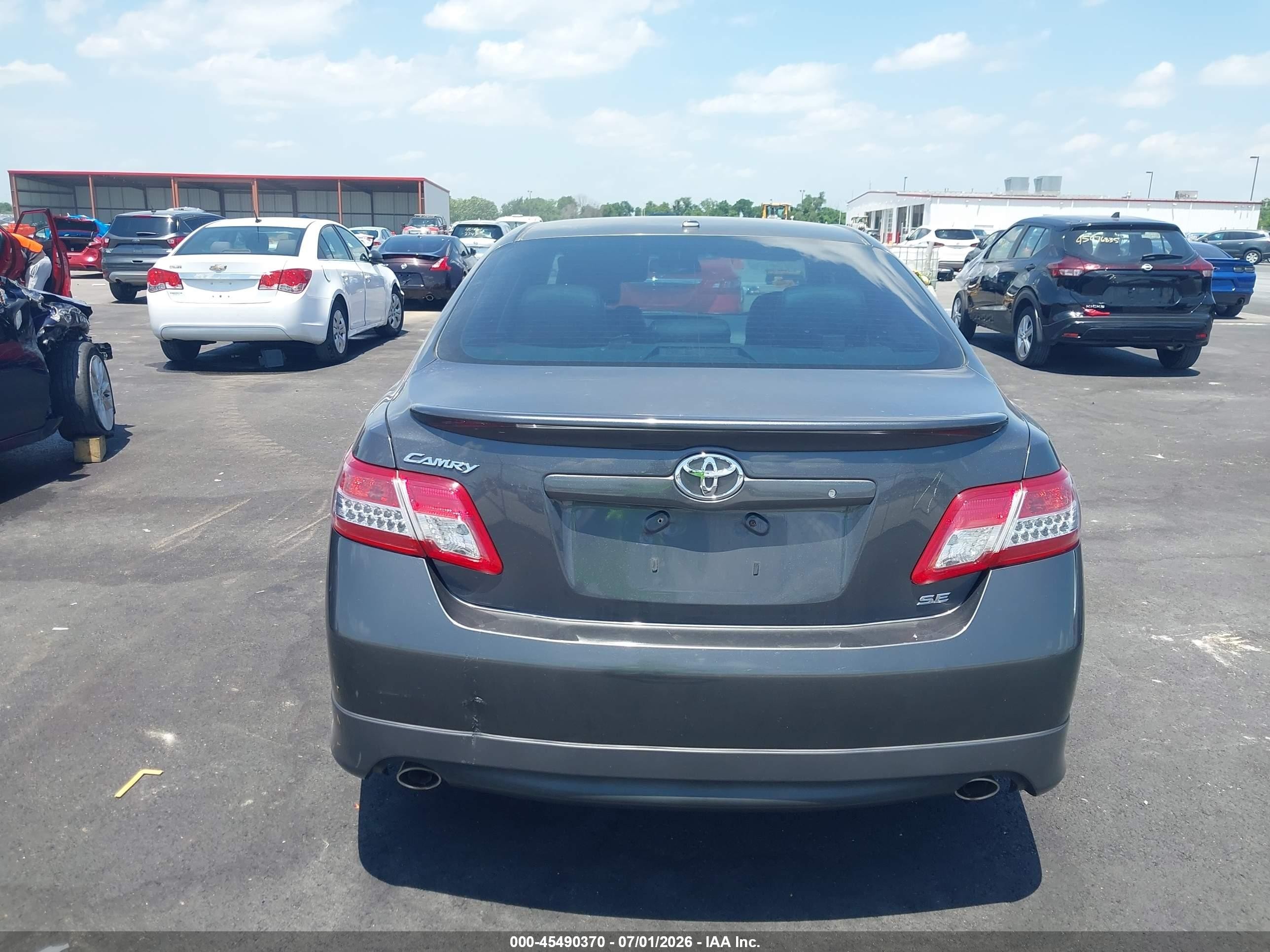 2011 Toyota Camry Se V6 Gray vin: 4T1BK3EKXBU123777