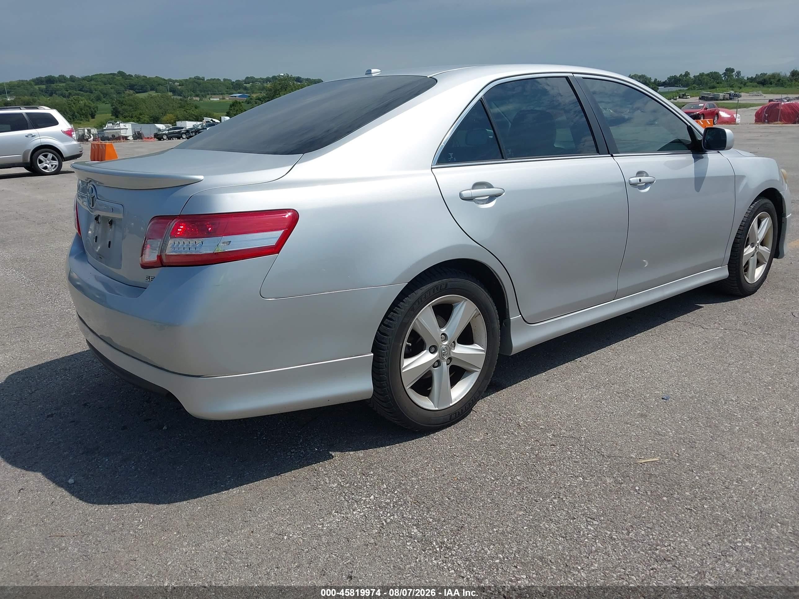 2011 Toyota Camry Se V6 Silver vin: 4T1BK3EKXBU612373