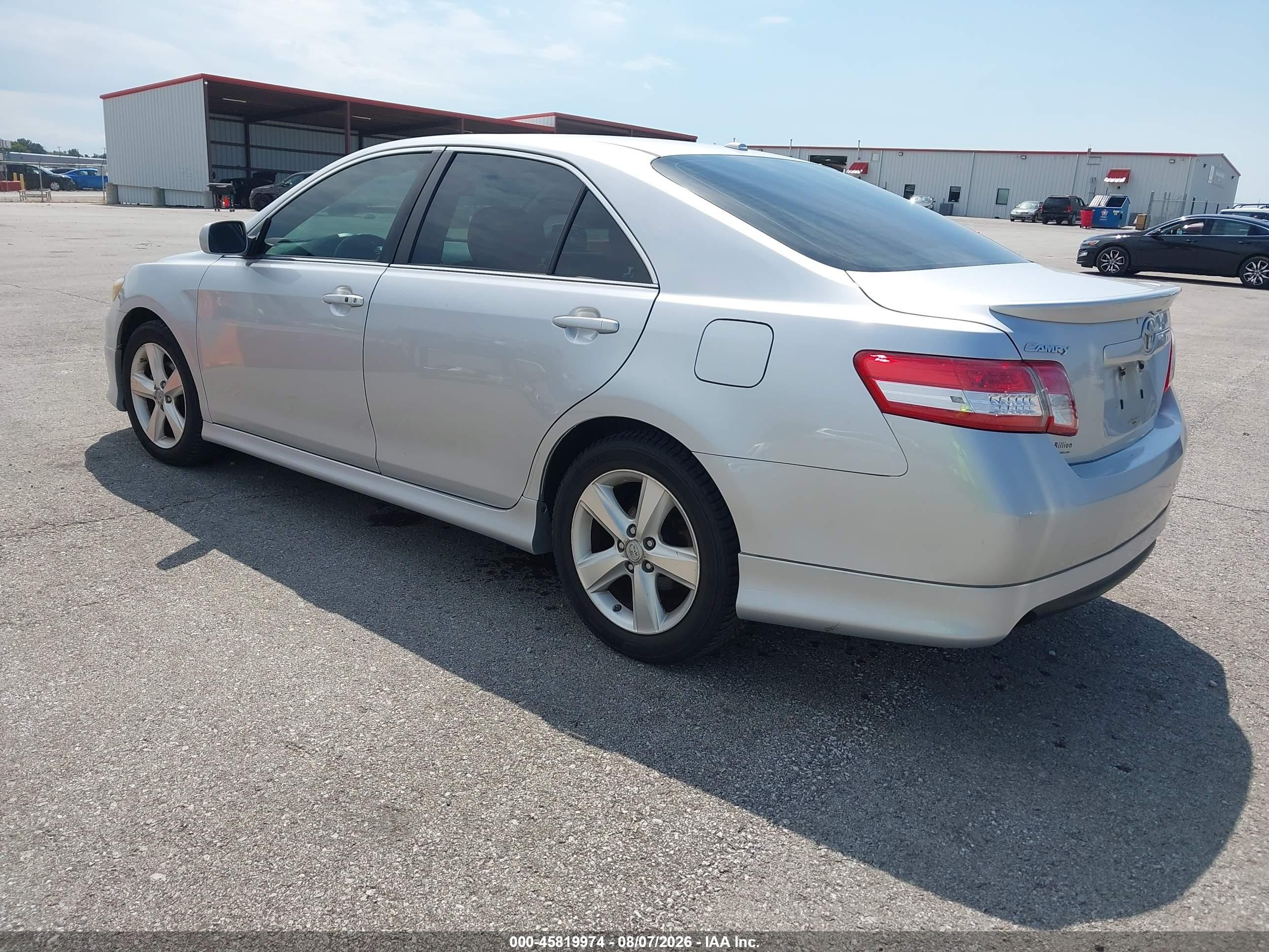 2011 Toyota Camry Se V6 Silver vin: 4T1BK3EKXBU612373