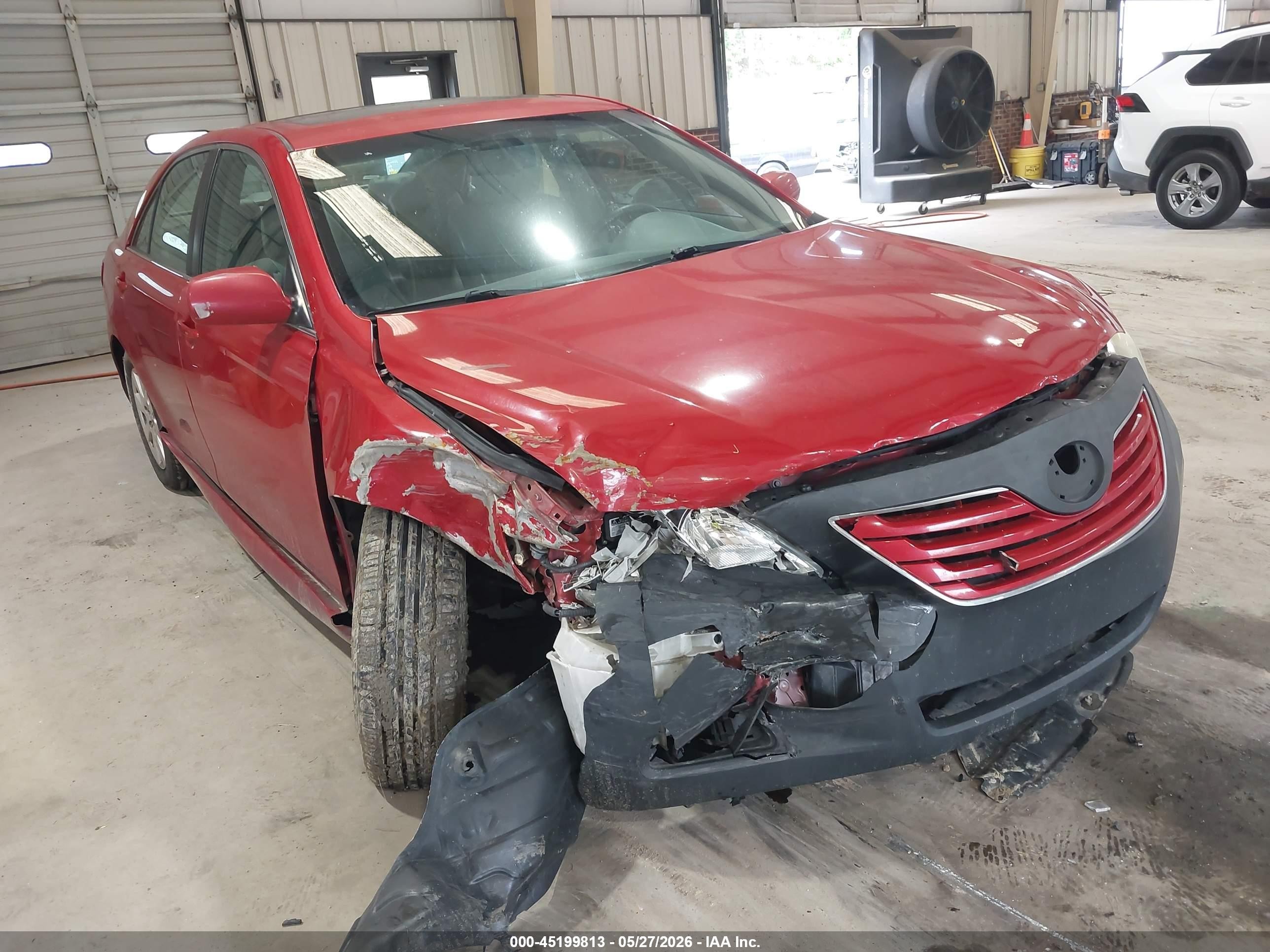 2007 Toyota Camry Xle V6 Red vin: 4T1BK46K07U003787